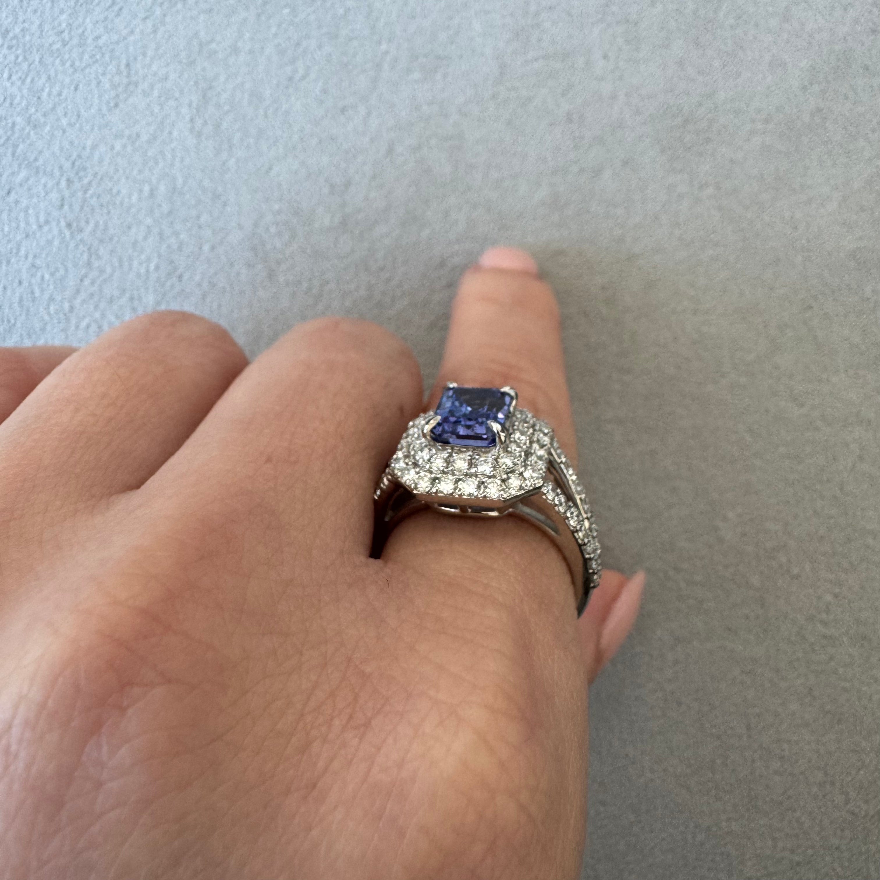 193［一点物］リング タンザナイト 1.8ct前後 SQ PT