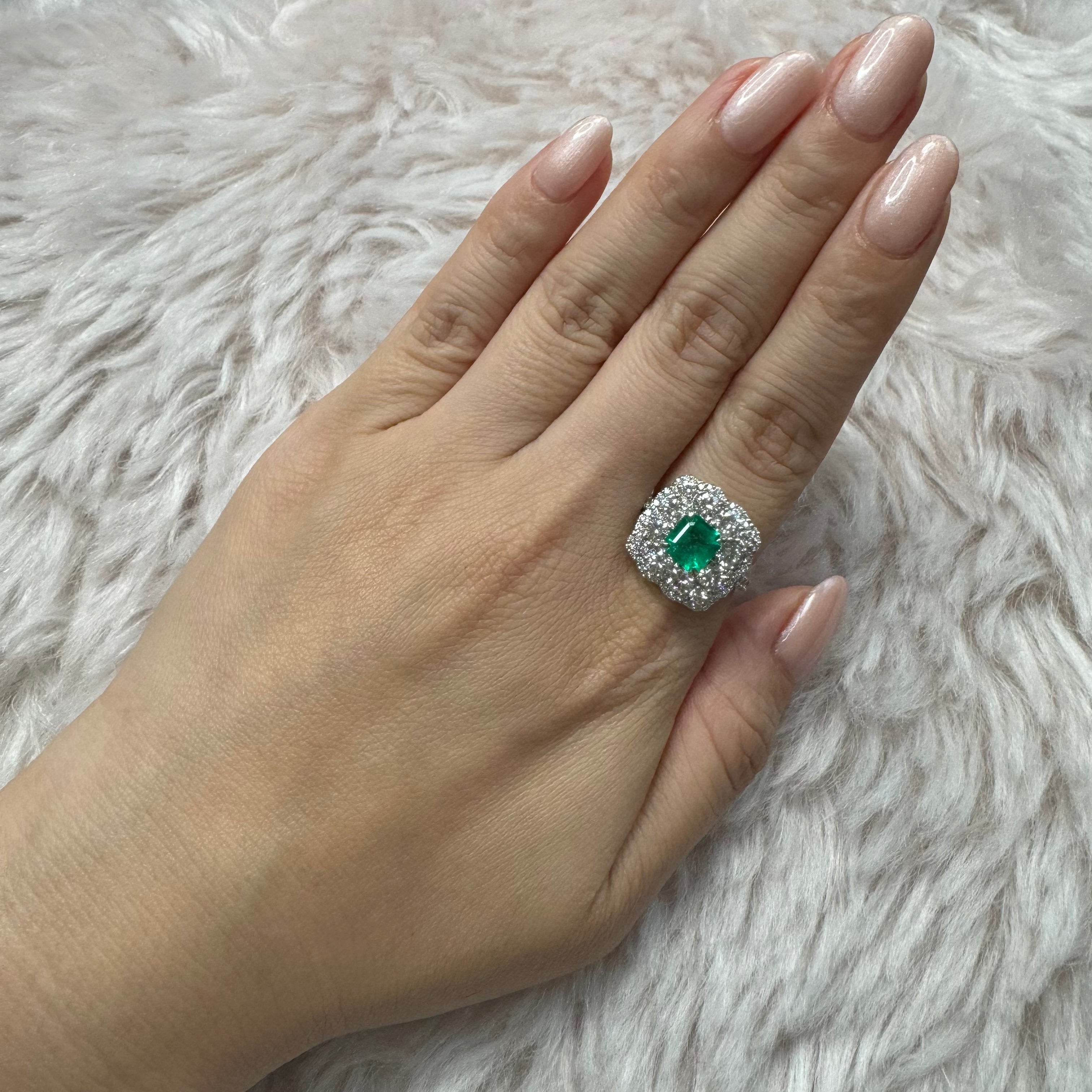 11_エメラルド 中石1ct PT リング｜AYAKO SAKURAI（櫻井 彩子（サクライ アヤコ））公式通販サイト