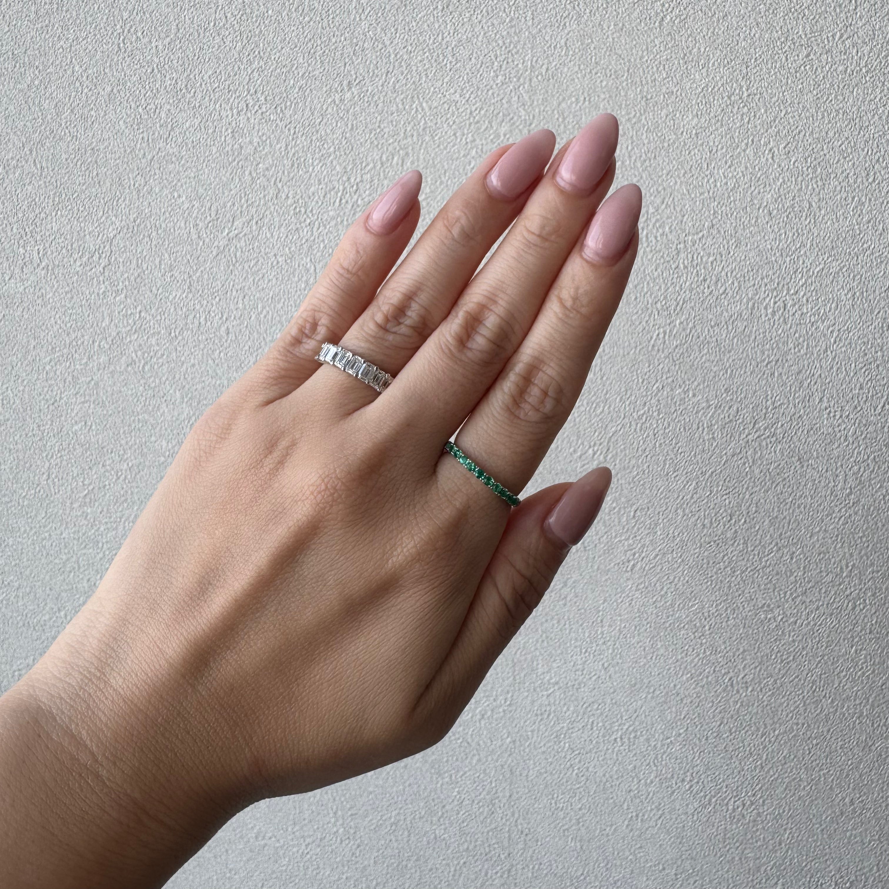 32［一点物］リング エメラルド 0.25ct前後 PT