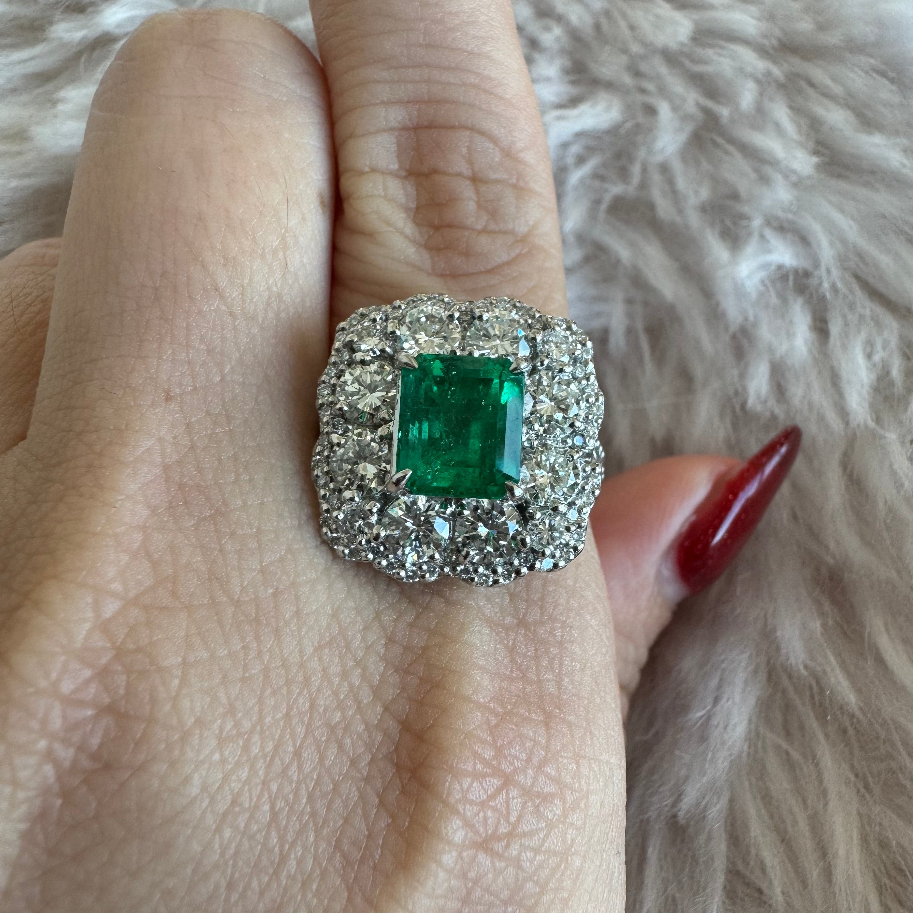 12_エメラルド 中石2ct up SQ PT リング｜AYAKO SAKURAI（櫻井 彩子（サクライ アヤコ））公式通販サイト