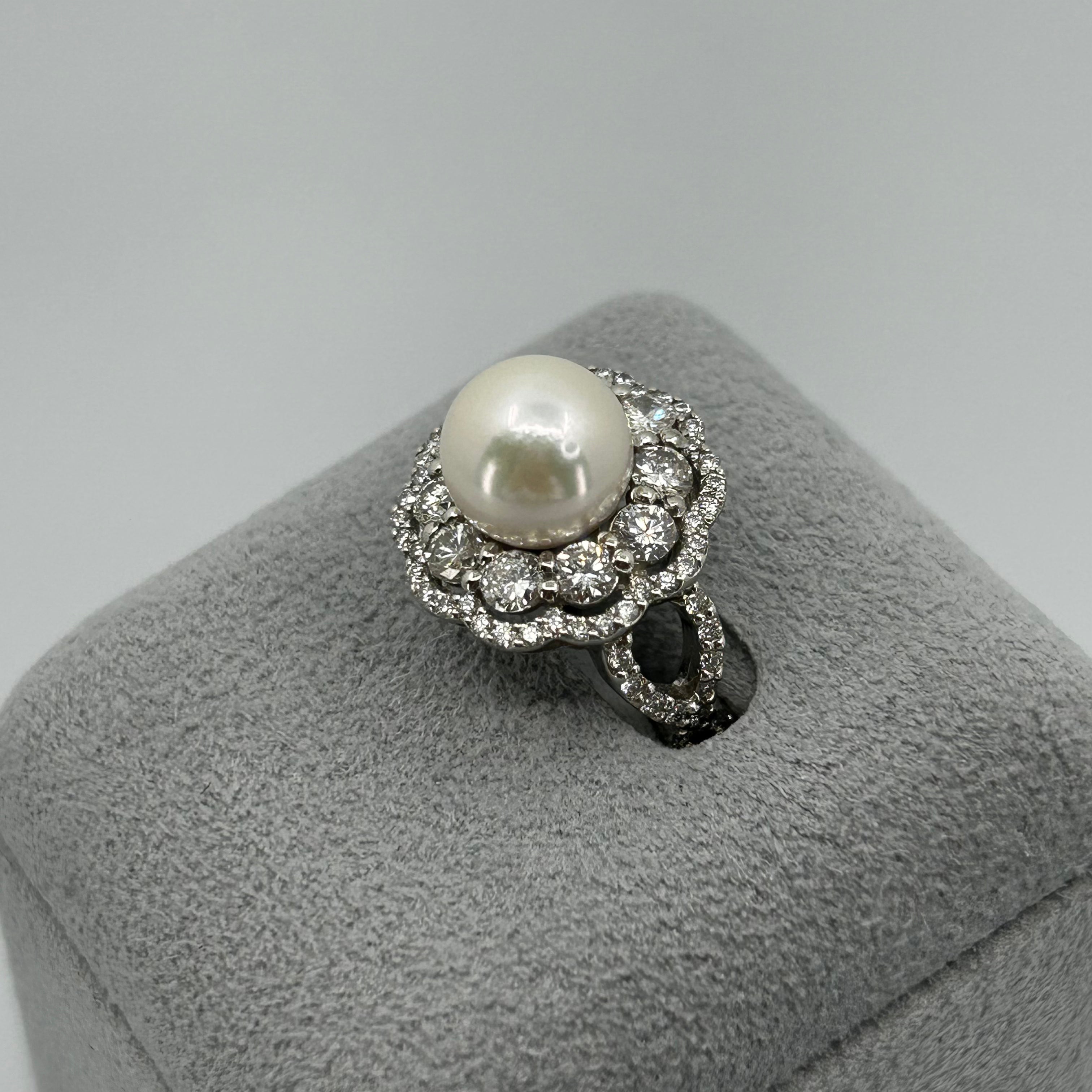 ［ダリア］リング あこや真珠9mm