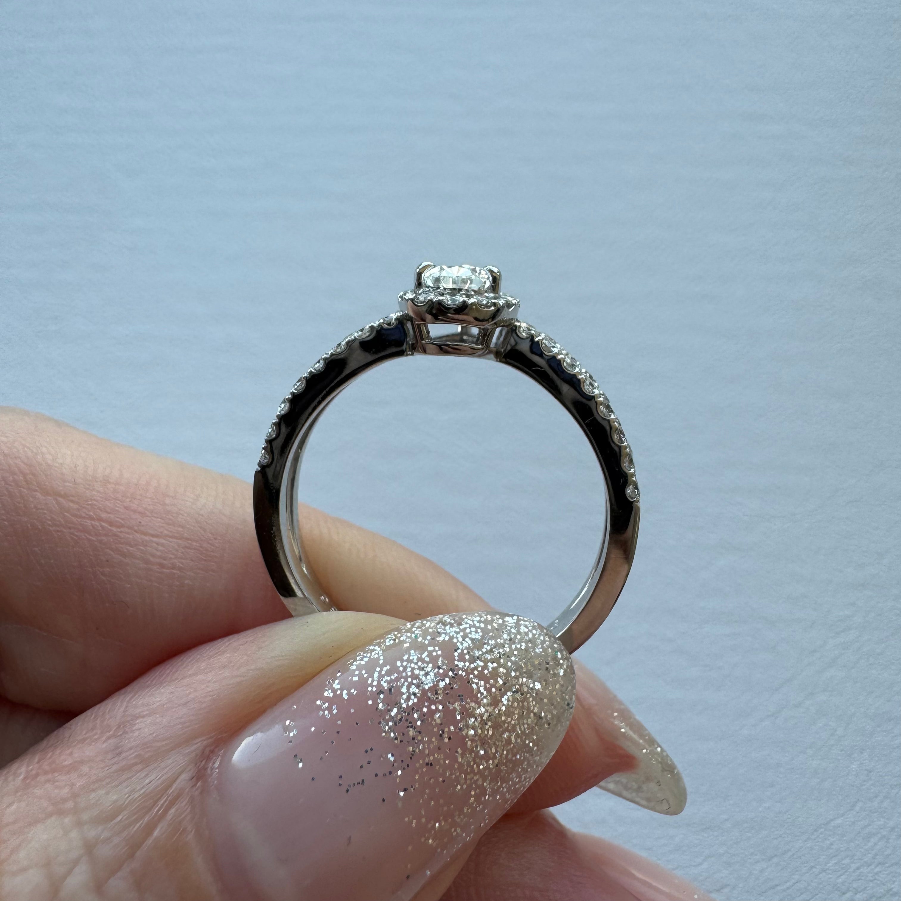 32［一点物］リング ダイヤ 0.3ct PS PT