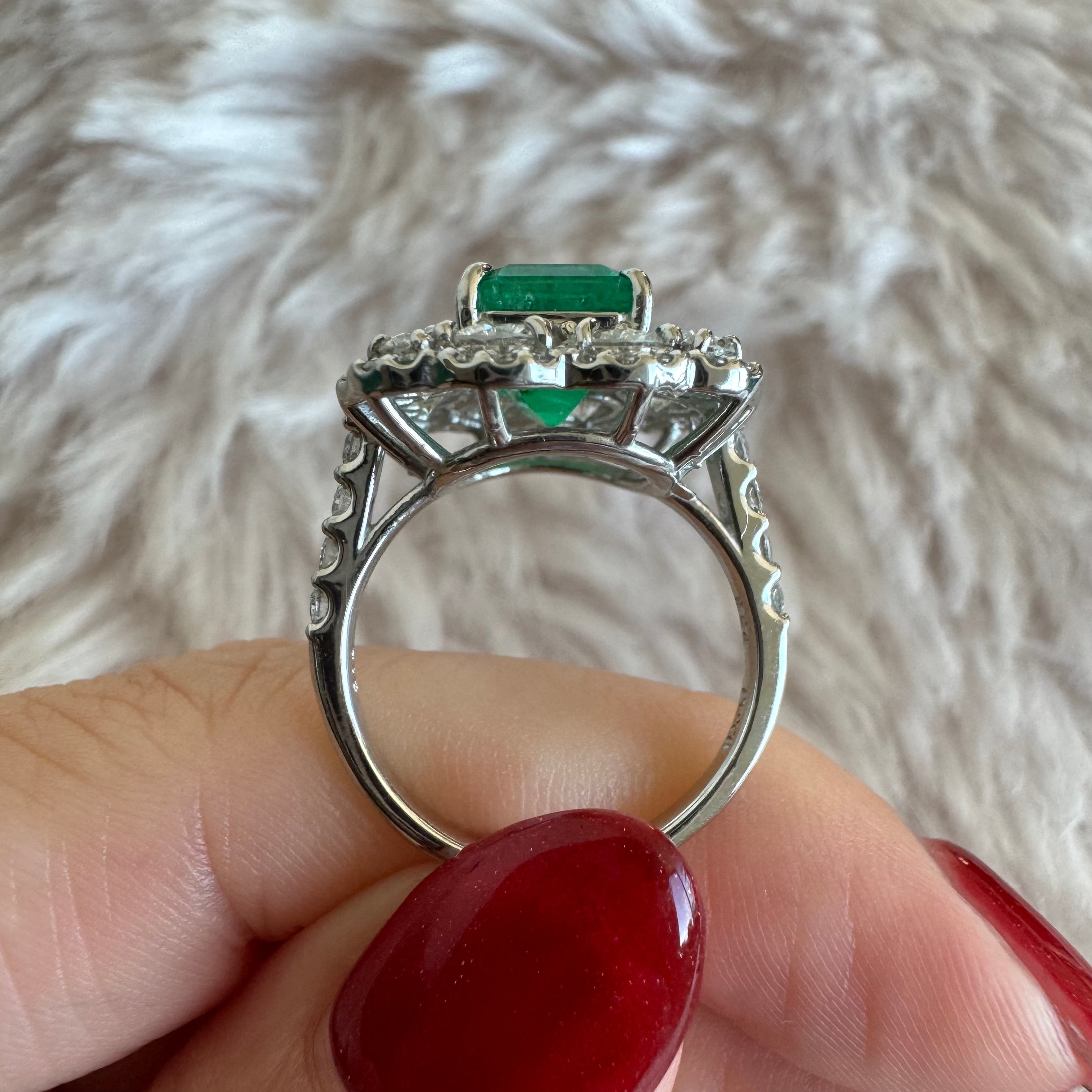 12_エメラルド 中石2ct up SQ PT リング｜AYAKO SAKURAI（櫻井 彩子（サクライ アヤコ））公式通販サイト