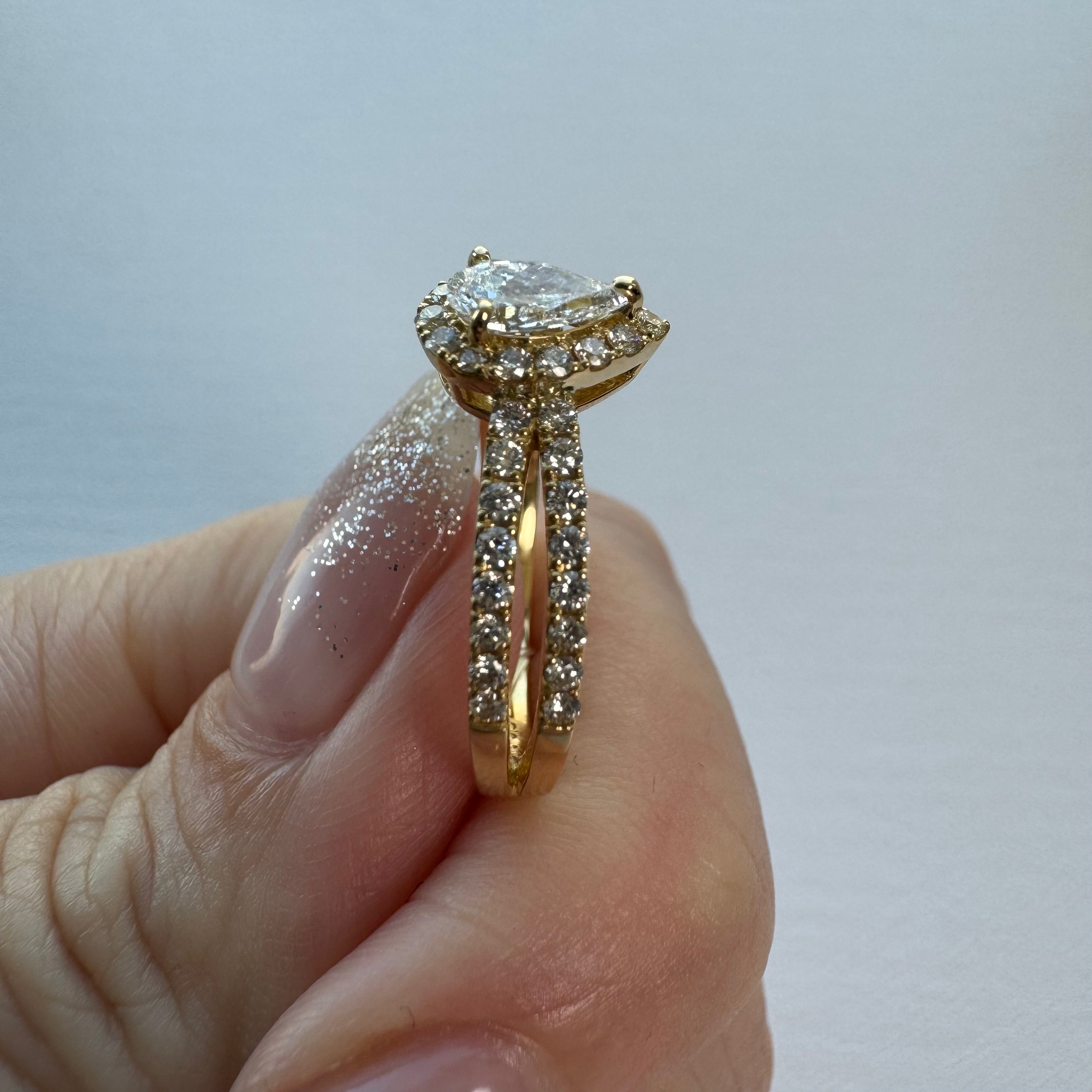 32［一点物］リング ダイヤ 0.3ct PS PT