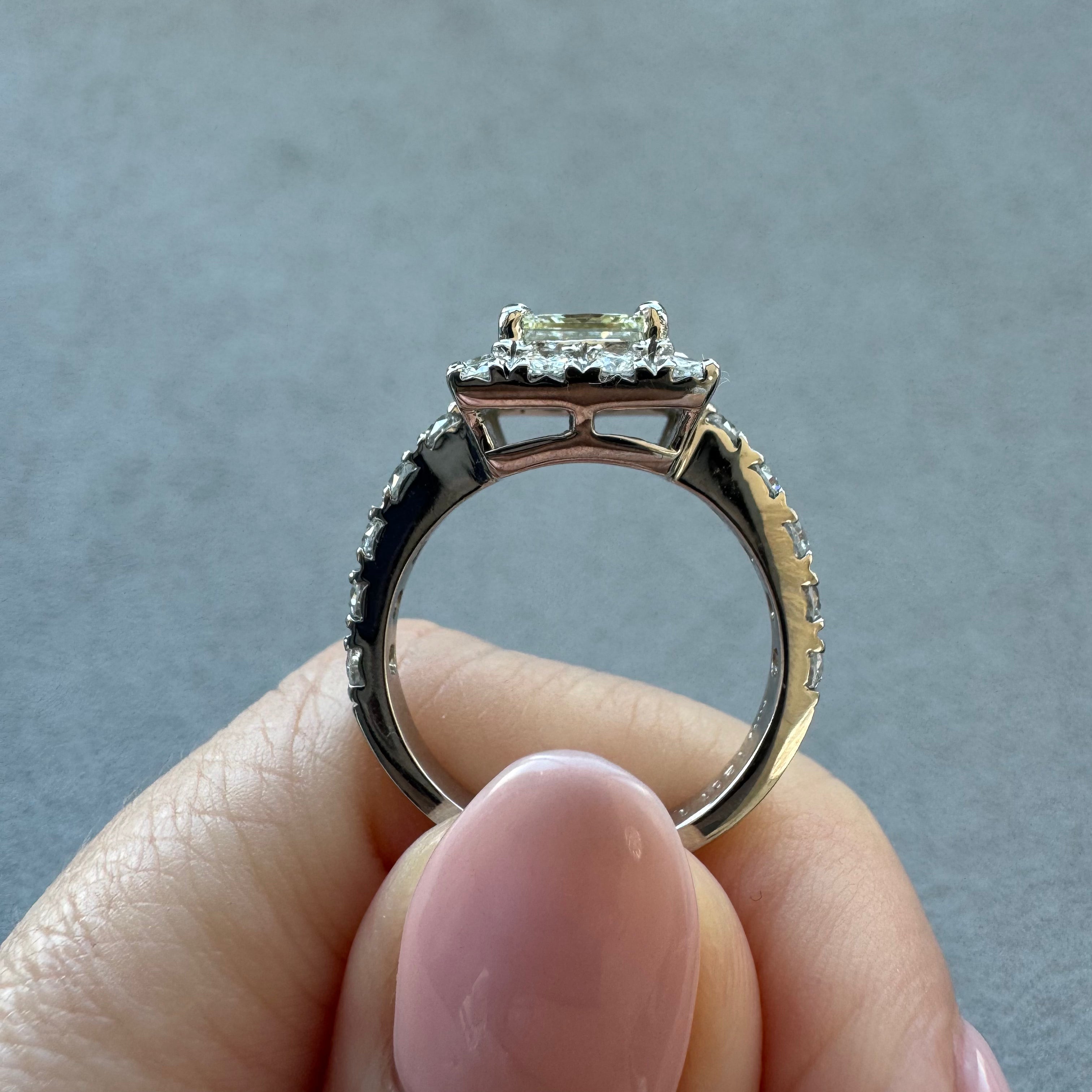 18［一点物］リング ダイヤ 1ct SQ PT