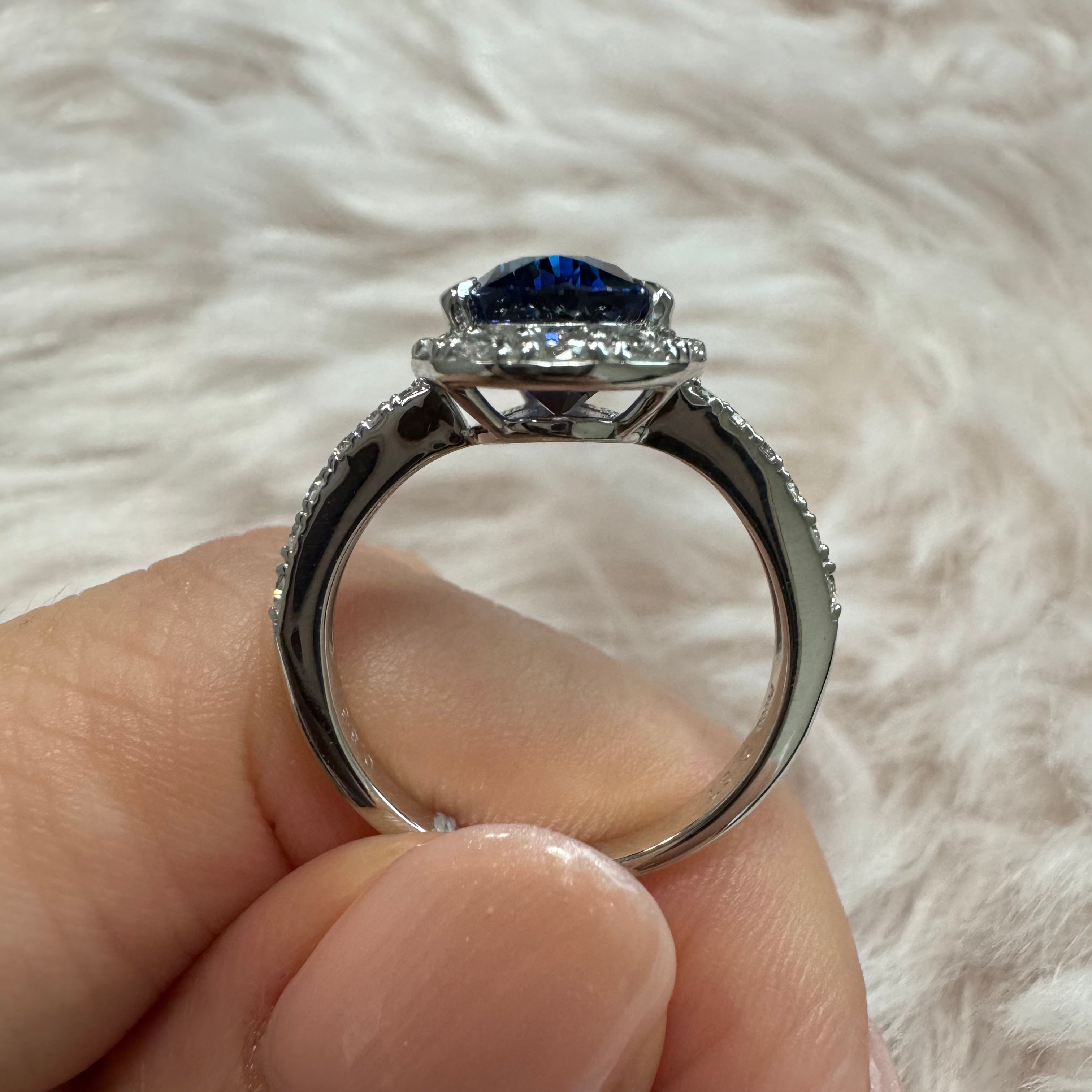 16_綺麗　ブルーサファイア 中石2.8ct　PT PS リング〜GRS スリランカ産｜AYAKO SAKURAI（櫻井 彩子（サクライ アヤコ））公式通販サイト