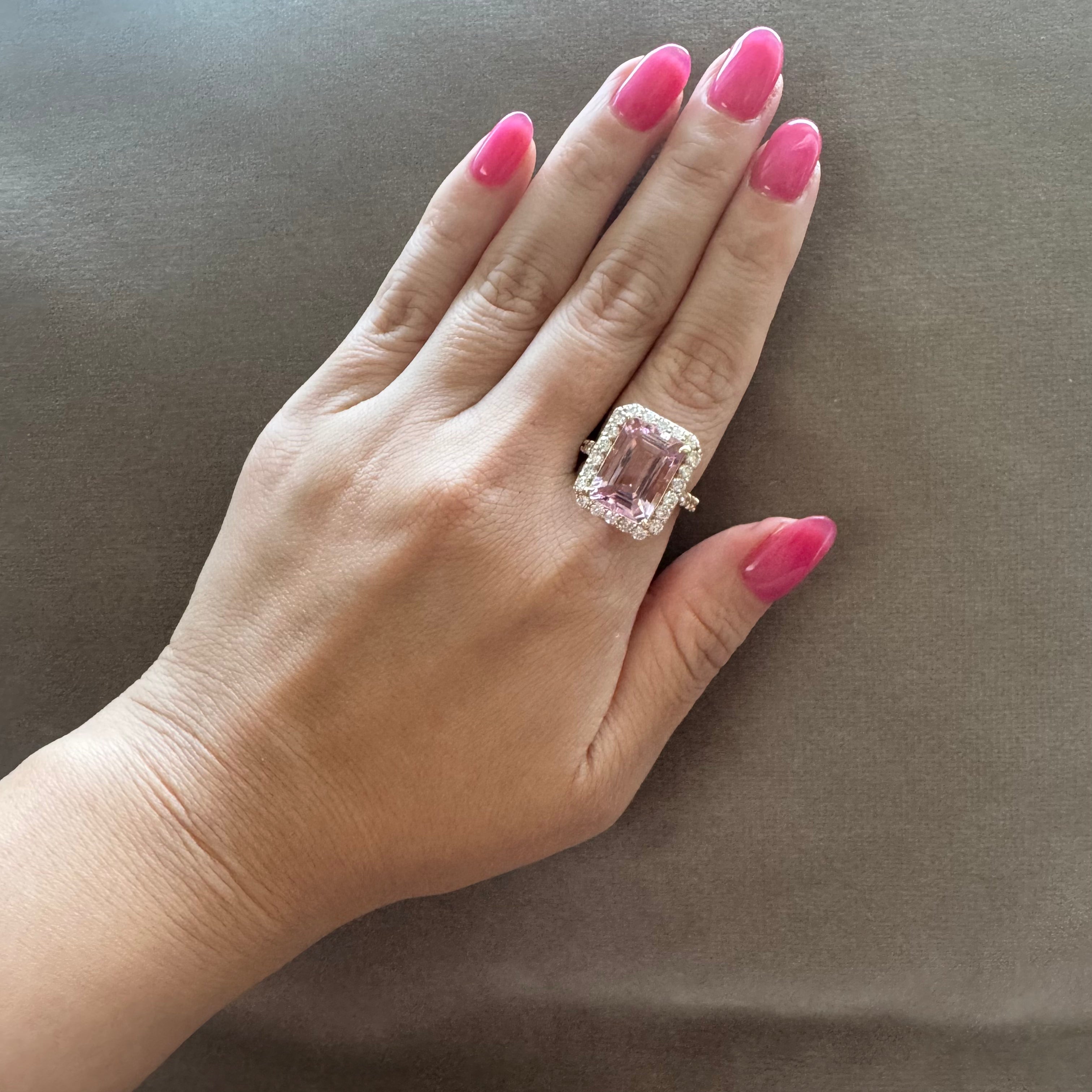 ［一点物］リング 　モルガナイト 6ct EM PG