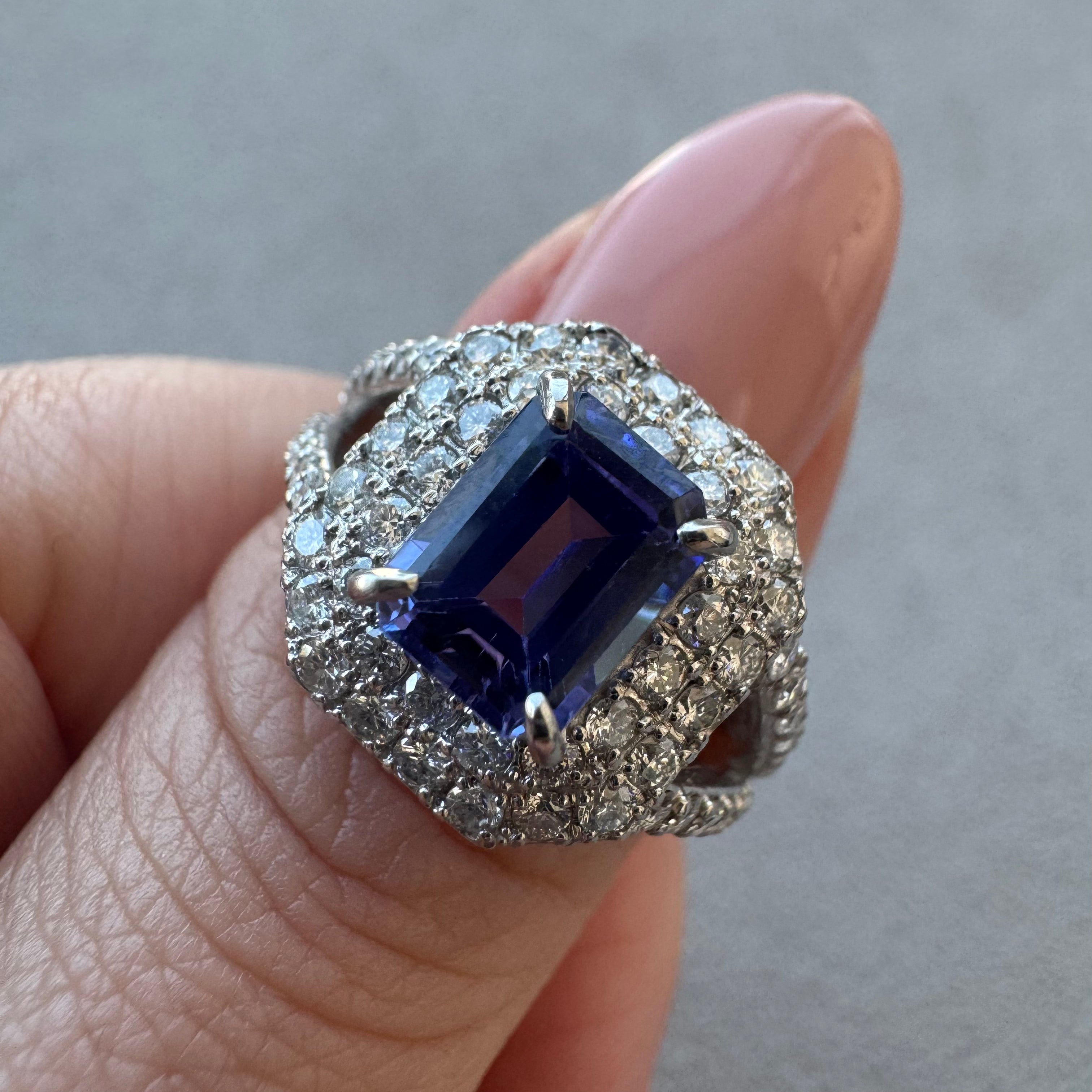 193［一点物］リング タンザナイト 1.8ct前後 SQ PT