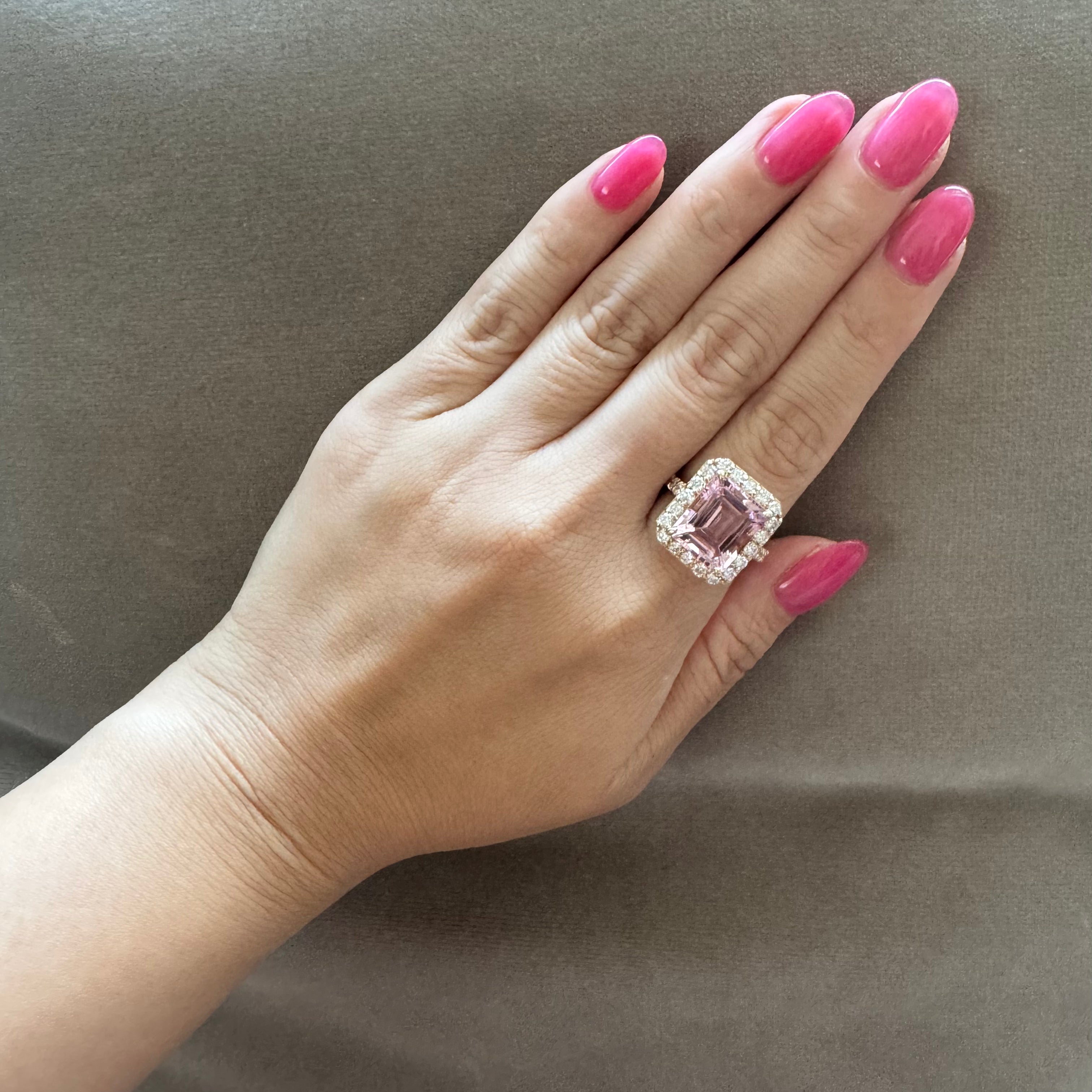 ［一点物］リング 　モルガナイト 6ct EM PG