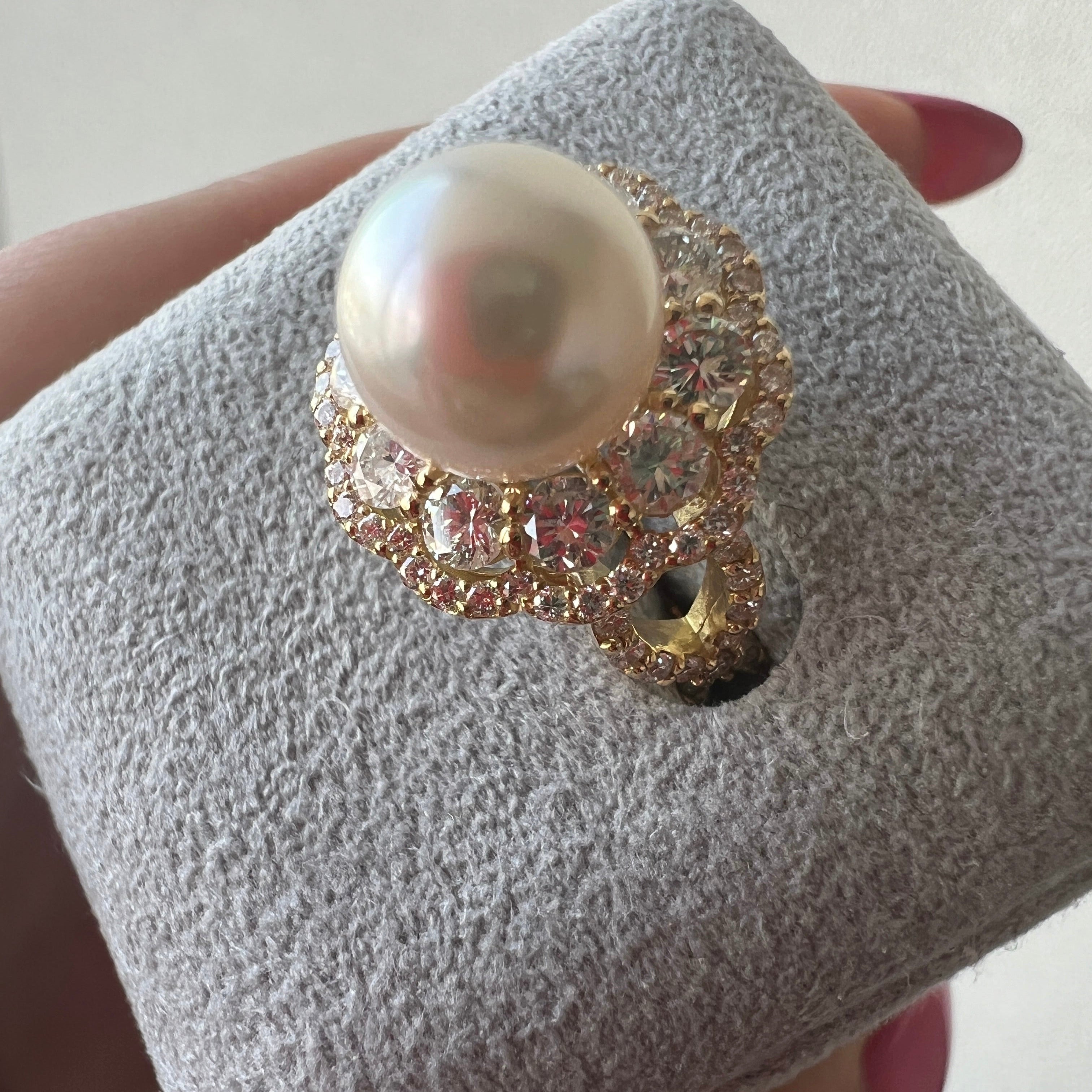 ［ダリア］リング あこや真珠9mm