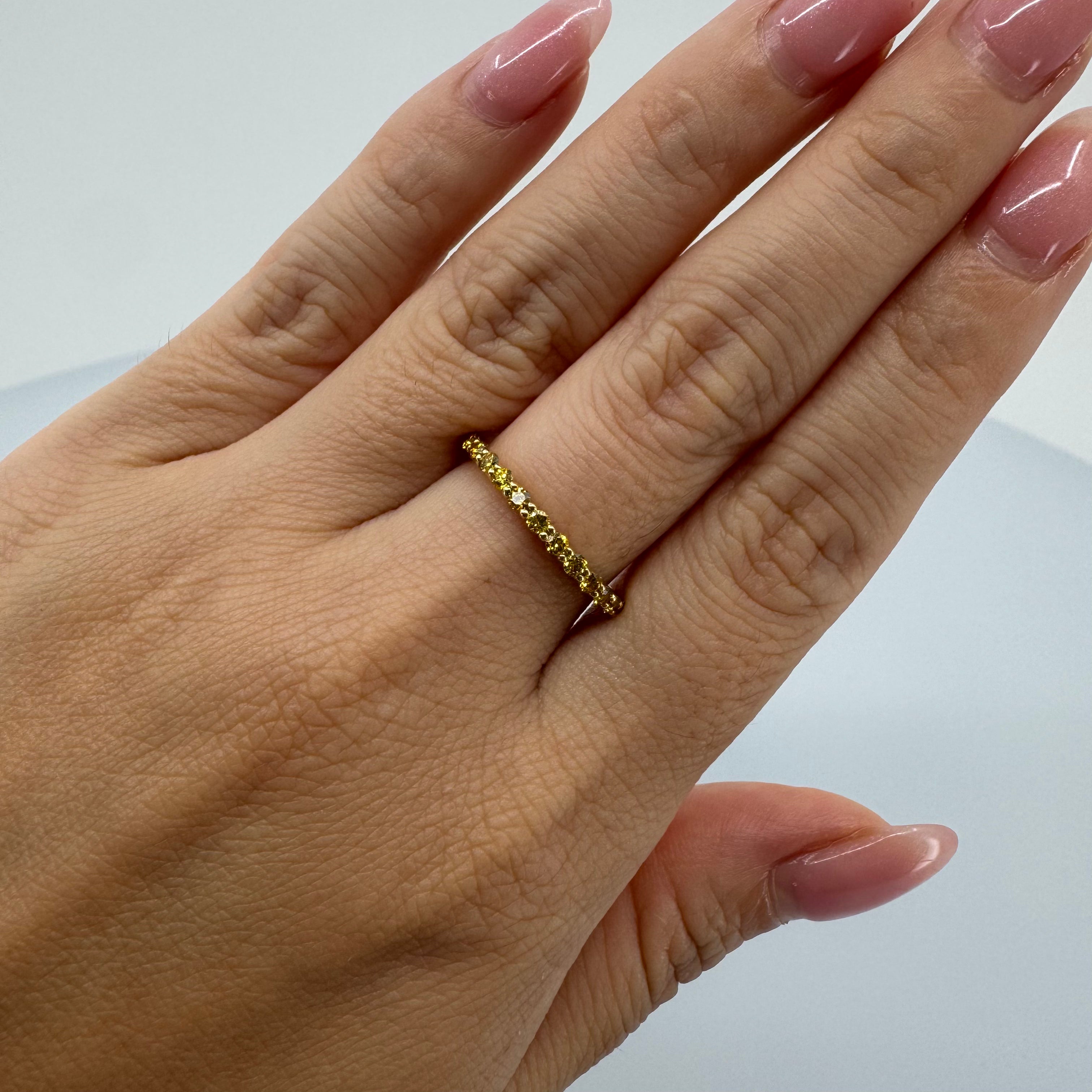 [新作/マタン] リング イエローダイヤ