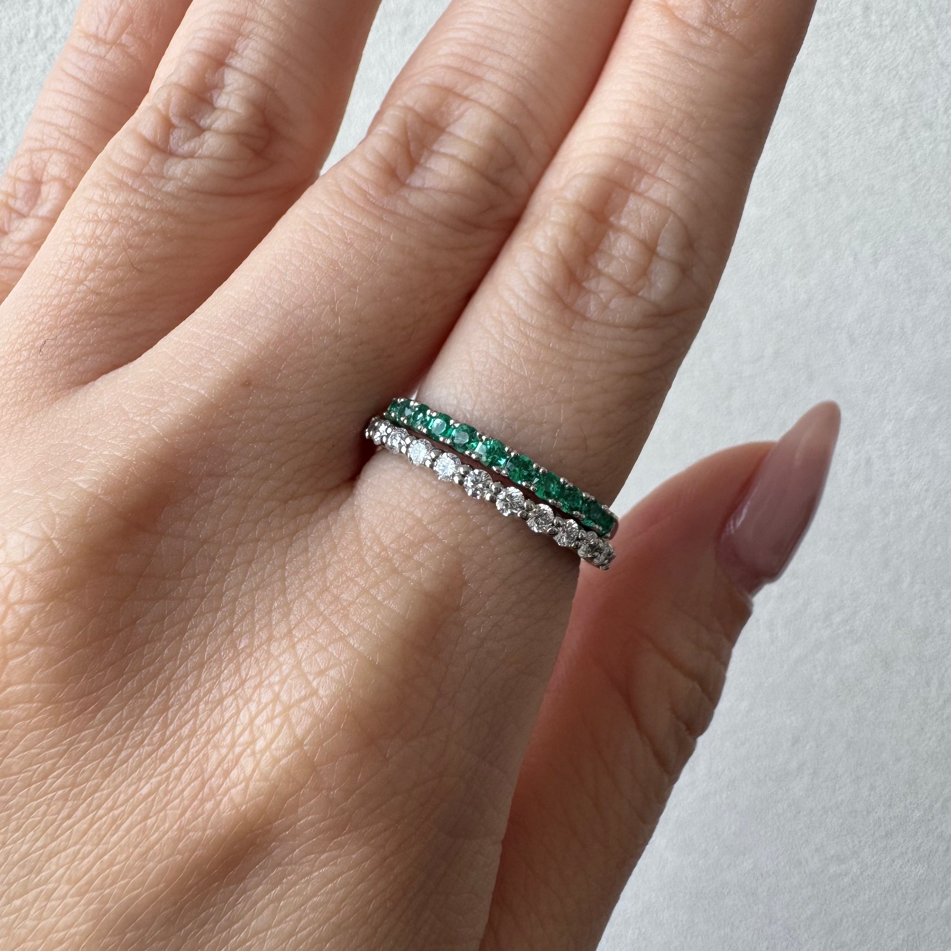 32［一点物］リング エメラルド 0.25ct前後 PT