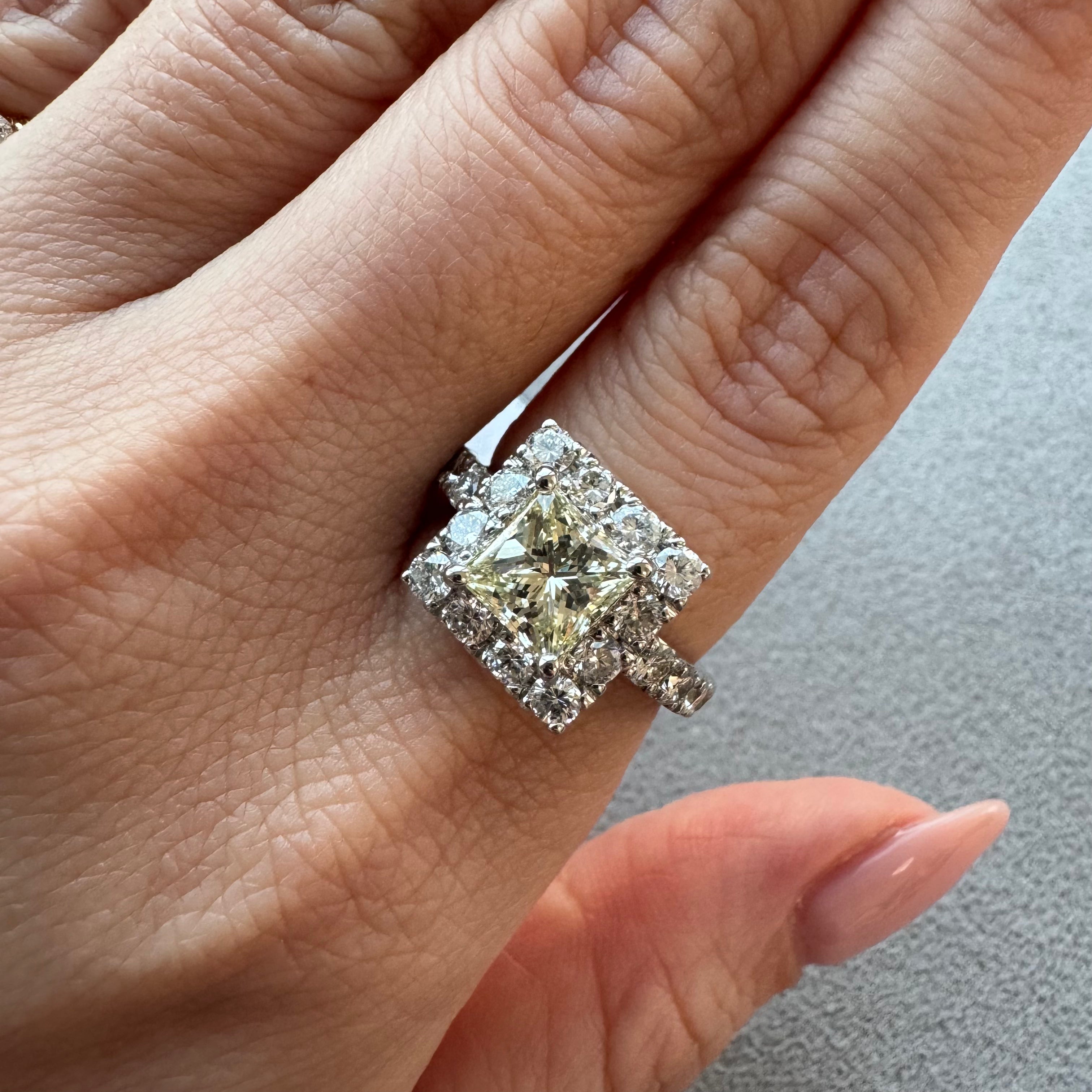 19［一点物］リング ダイヤ 1.5ct SQ PT