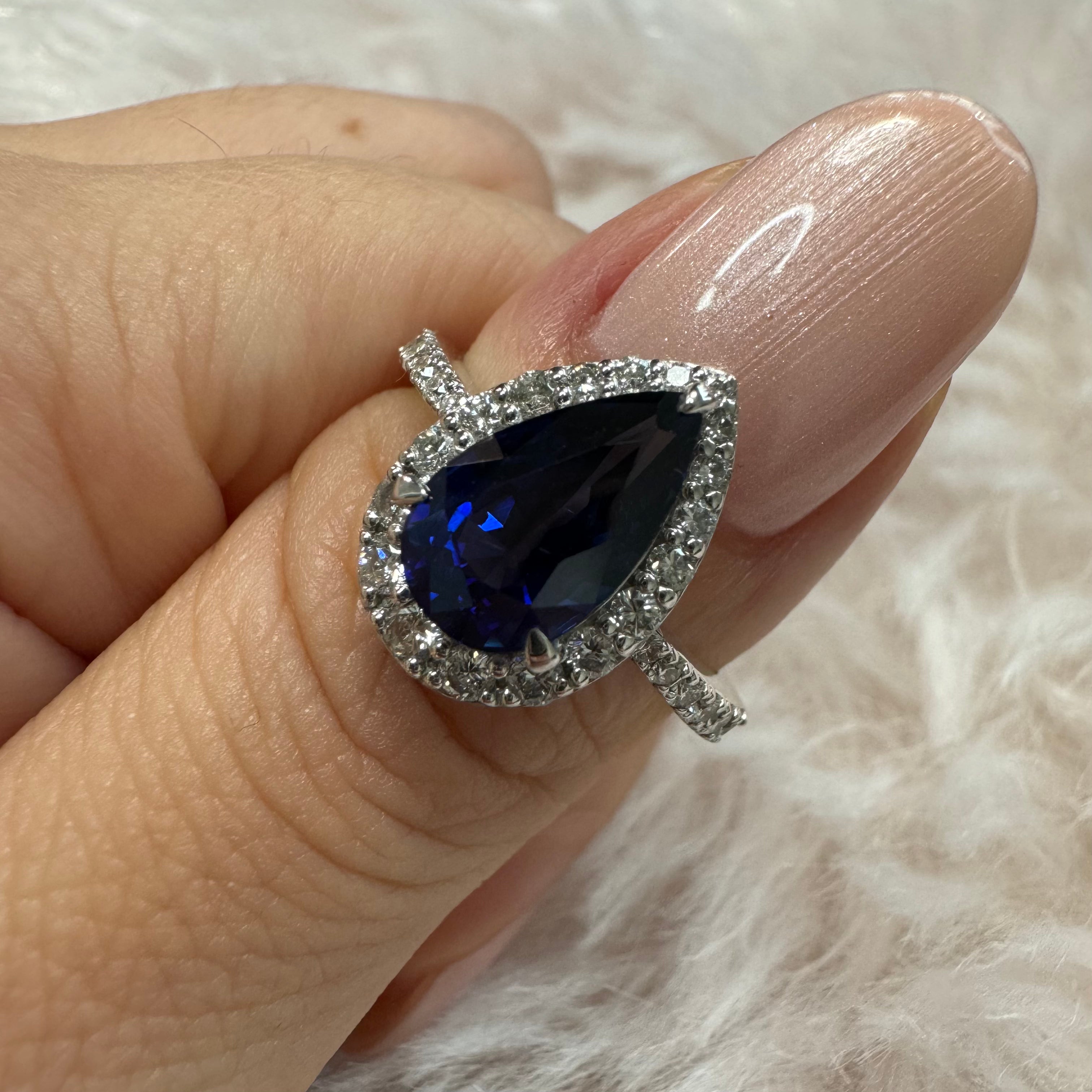 16_綺麗　ブルーサファイア 中石2.8ct　PT PS リング〜GRS スリランカ産｜AYAKO SAKURAI（櫻井 彩子（サクライ アヤコ））公式通販サイト