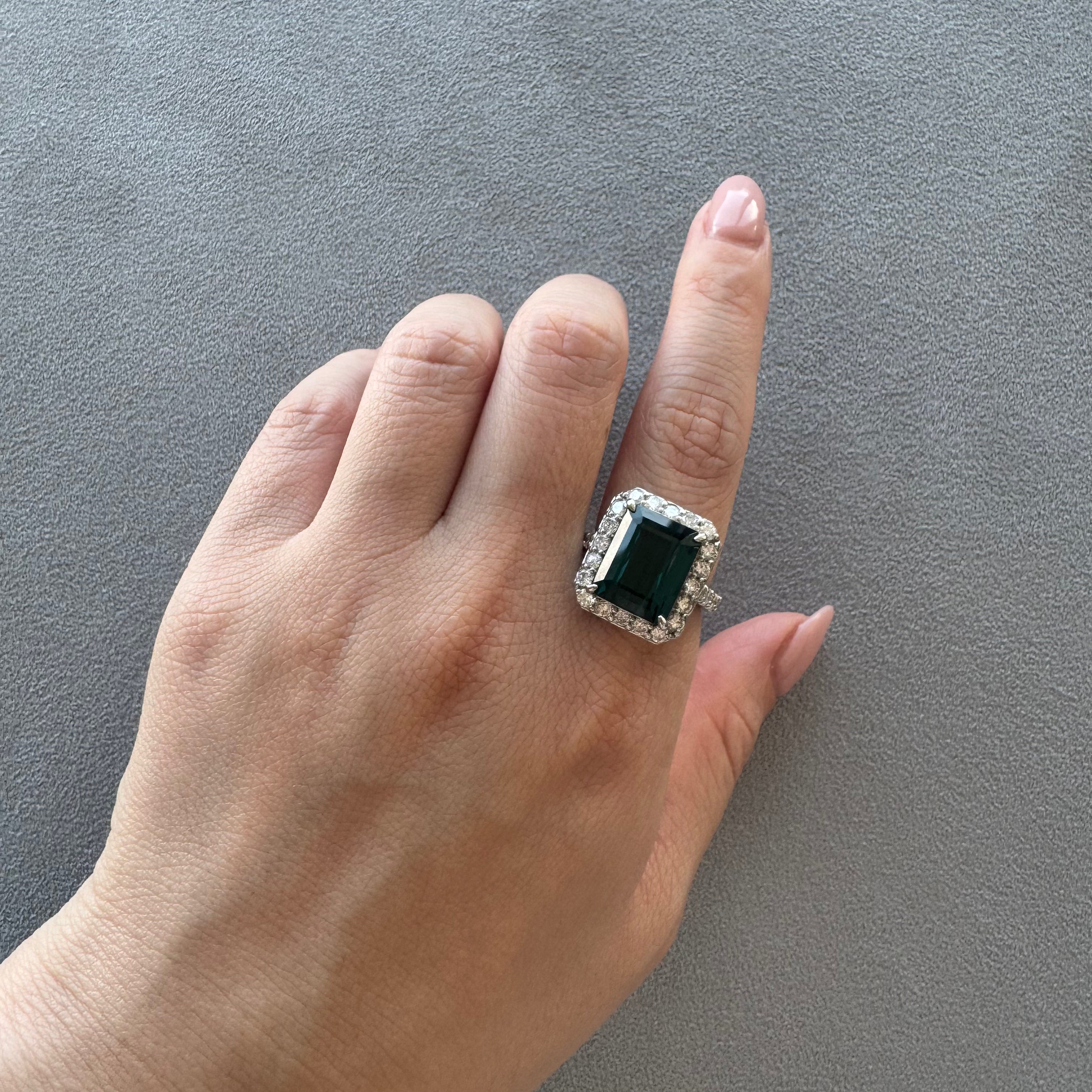 191［一点物］リング トルマリン 8.3ct前後 SQ PT