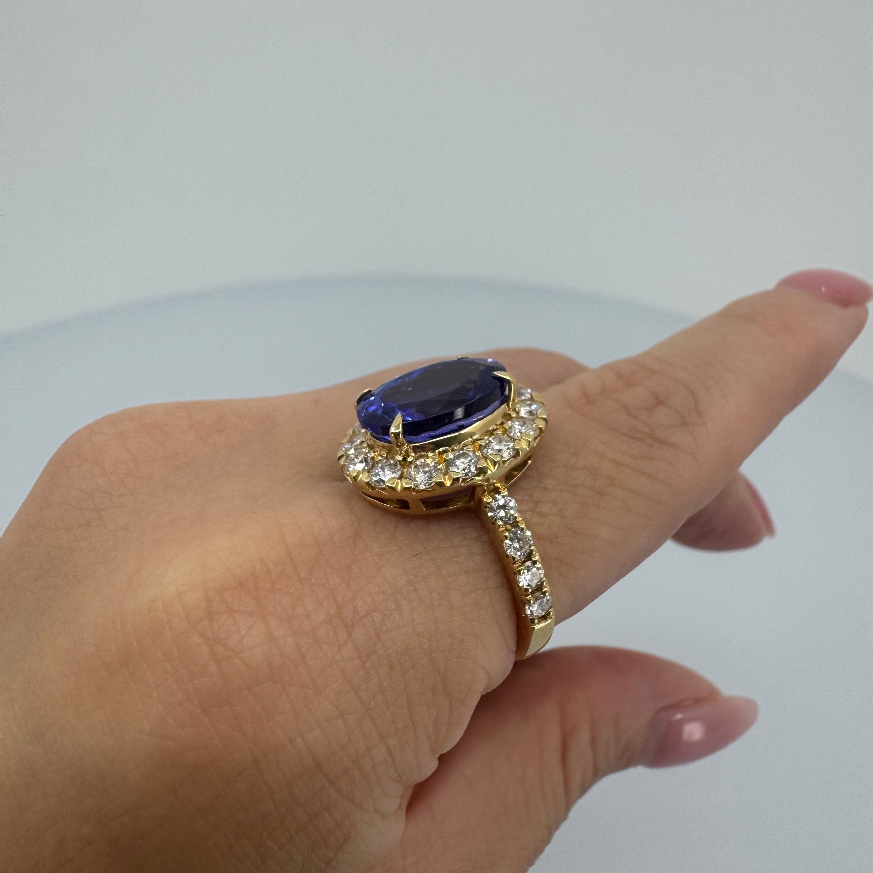 ［一点物］リング  タンザナイト  5ct   YG/PG