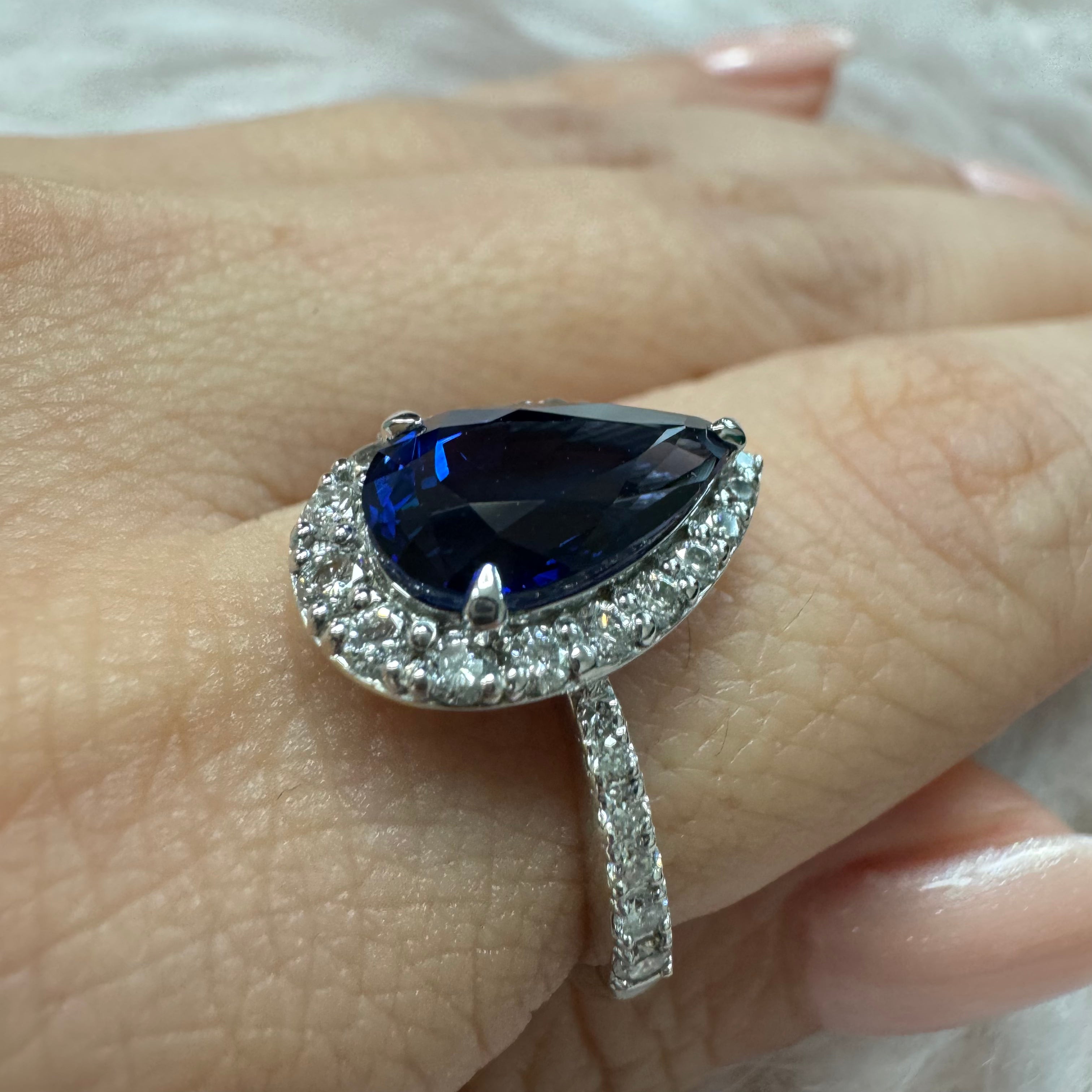 16_綺麗　ブルーサファイア 中石2.8ct　PT PS リング〜GRS スリランカ産｜AYAKO SAKURAI（櫻井 彩子（サクライ アヤコ））公式通販サイト