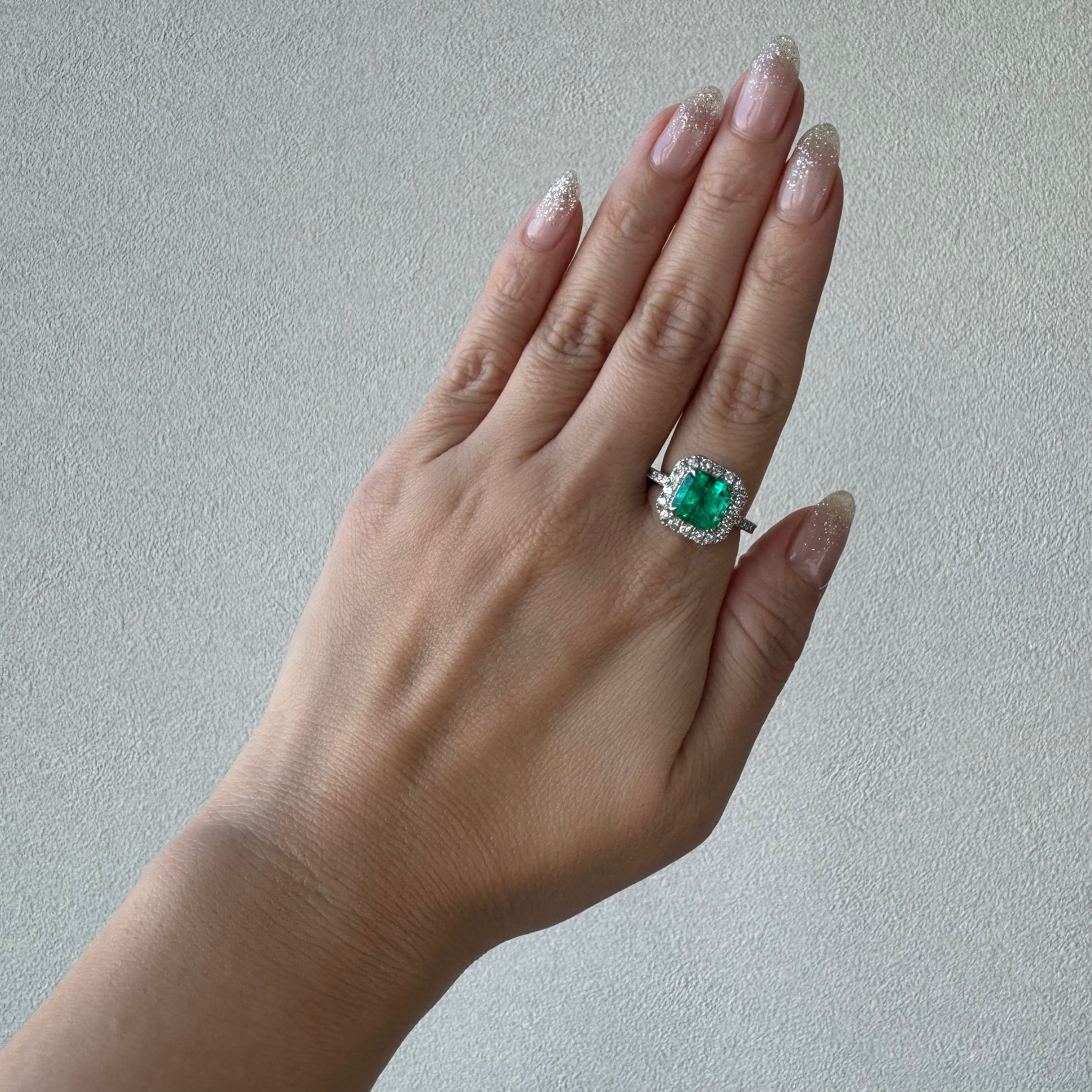 ［一点物］リング エメラルド 2.6ct SQ PT