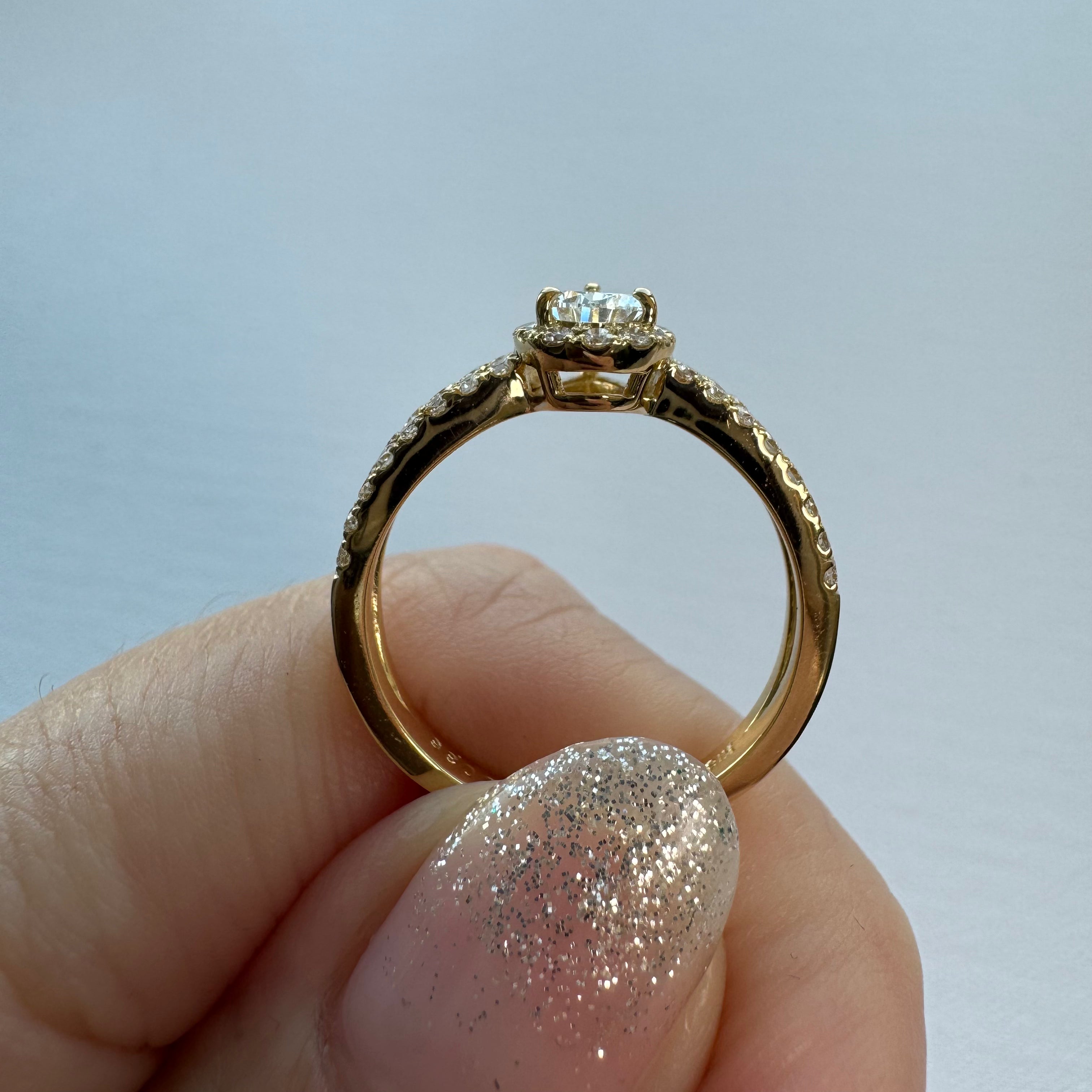 32［一点物］リング ダイヤ 0.3ct PS PT