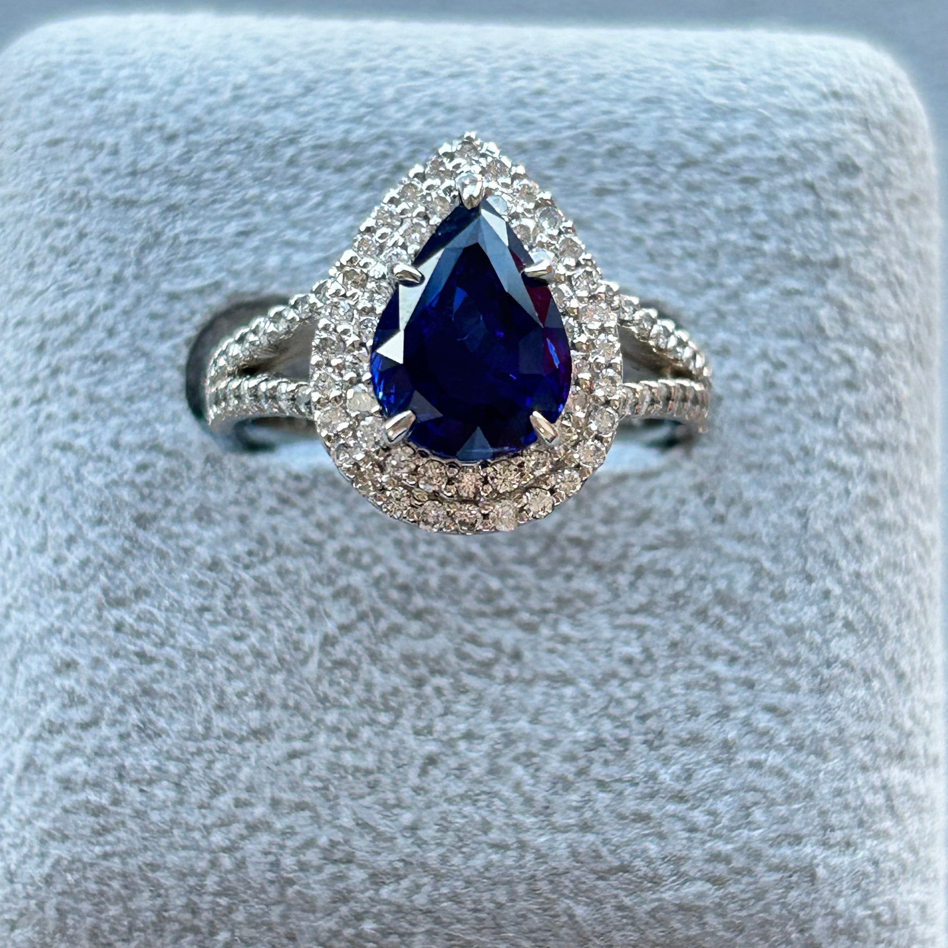 21_綺麗 ブルーサファイア 中石2.9ct　PT PS リング〜GRS スリランカ産｜AYAKO SAKURAI（櫻井 彩子（サクライ アヤコ））公式通販サイト