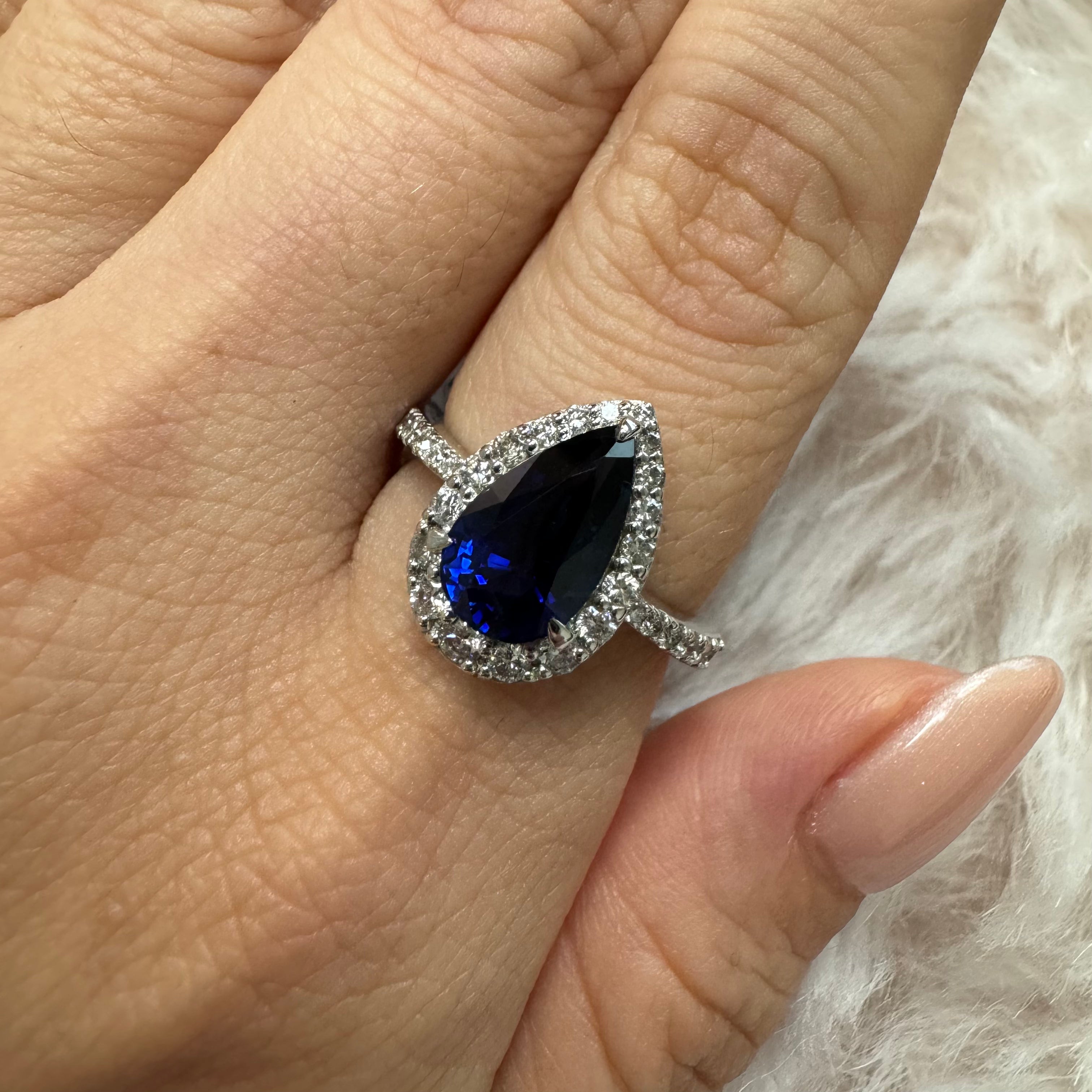 16_綺麗　ブルーサファイア 中石2.8ct　PT PS リング〜GRS スリランカ産｜AYAKO SAKURAI（櫻井 彩子（サクライ アヤコ））公式通販サイト