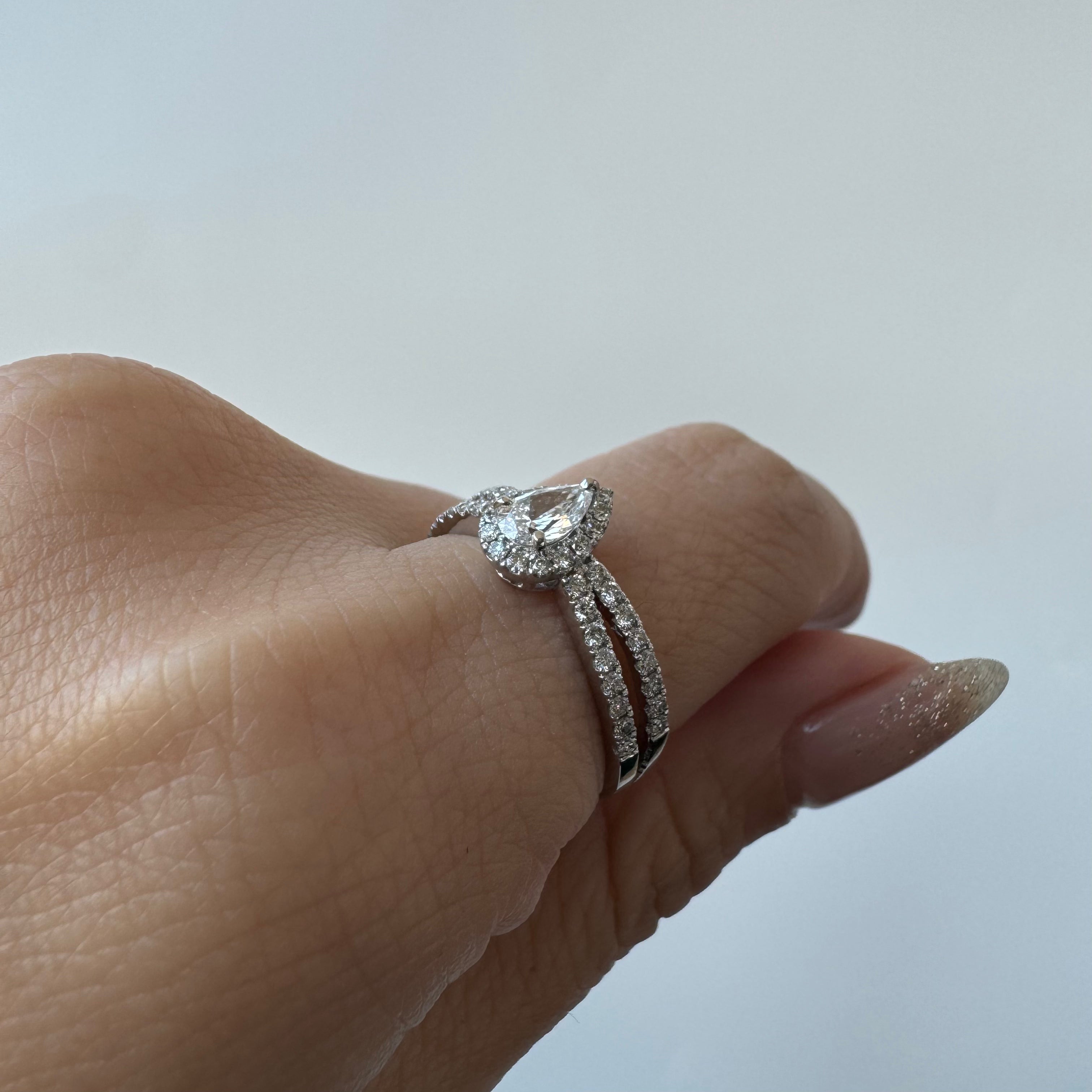 32［一点物］リング ダイヤ 0.3ct PS PT