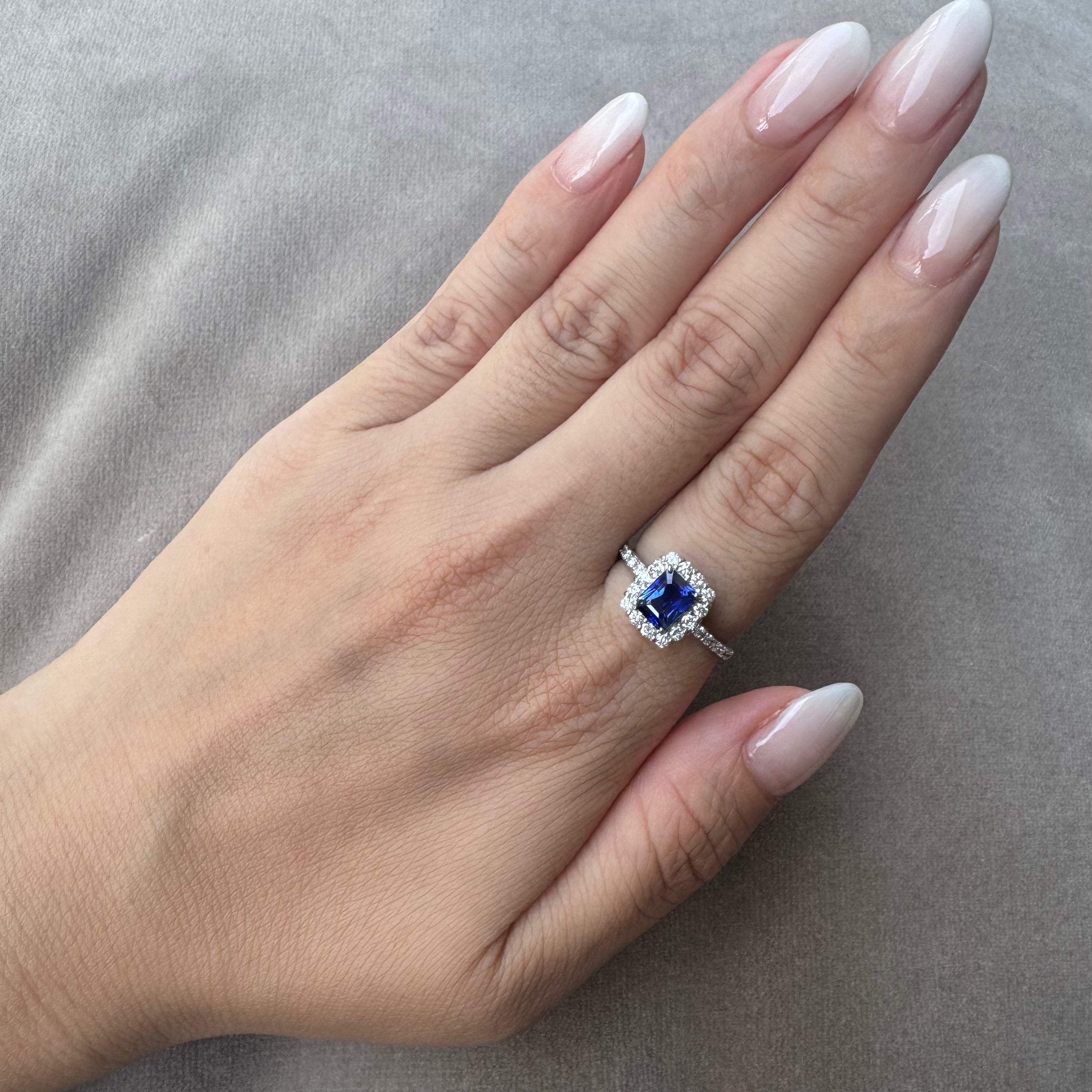 ［一点物］リング ロイヤルブルーサファイア  1.2ct EM PT