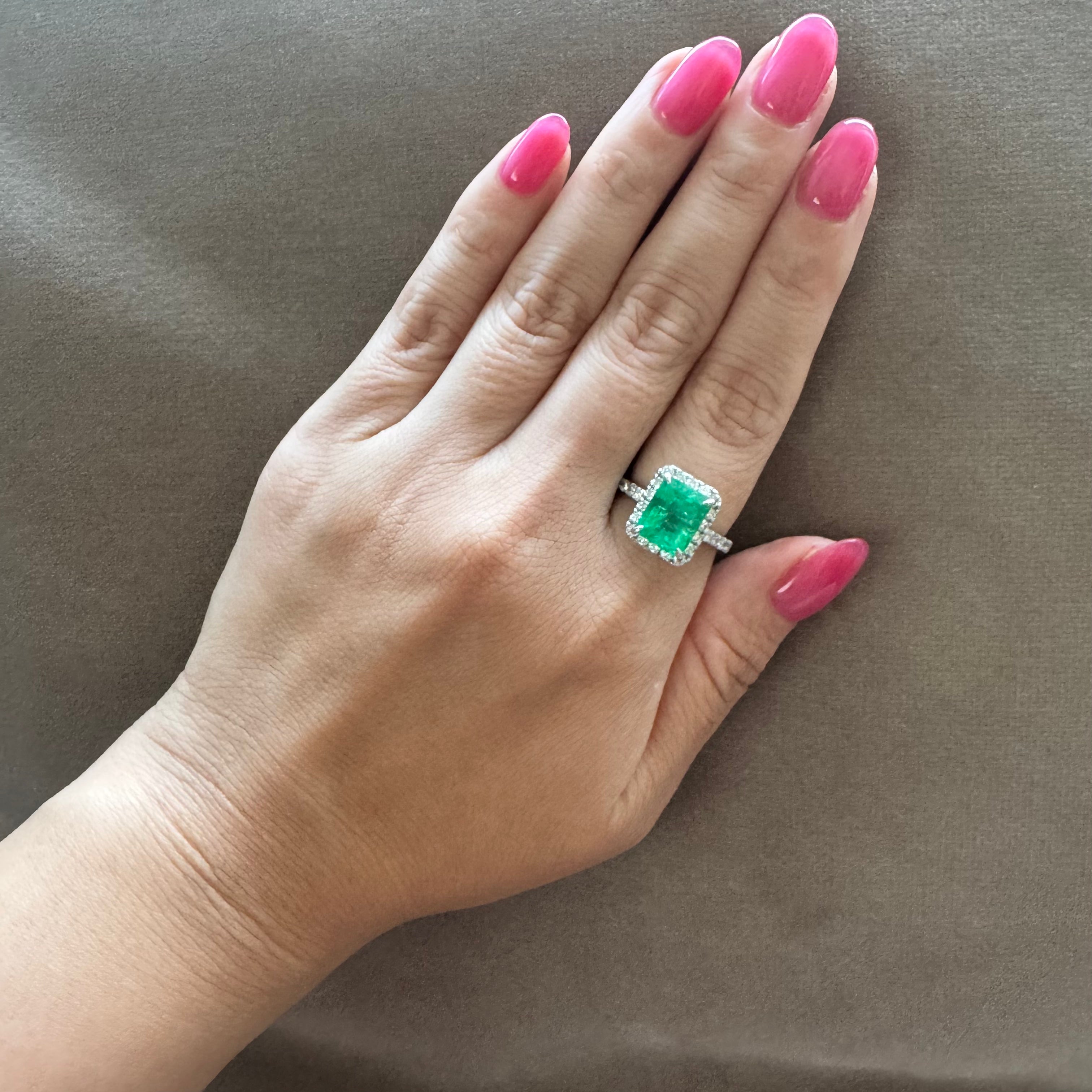 ［一点物］リング  エメラルド  3.1ct EM PT