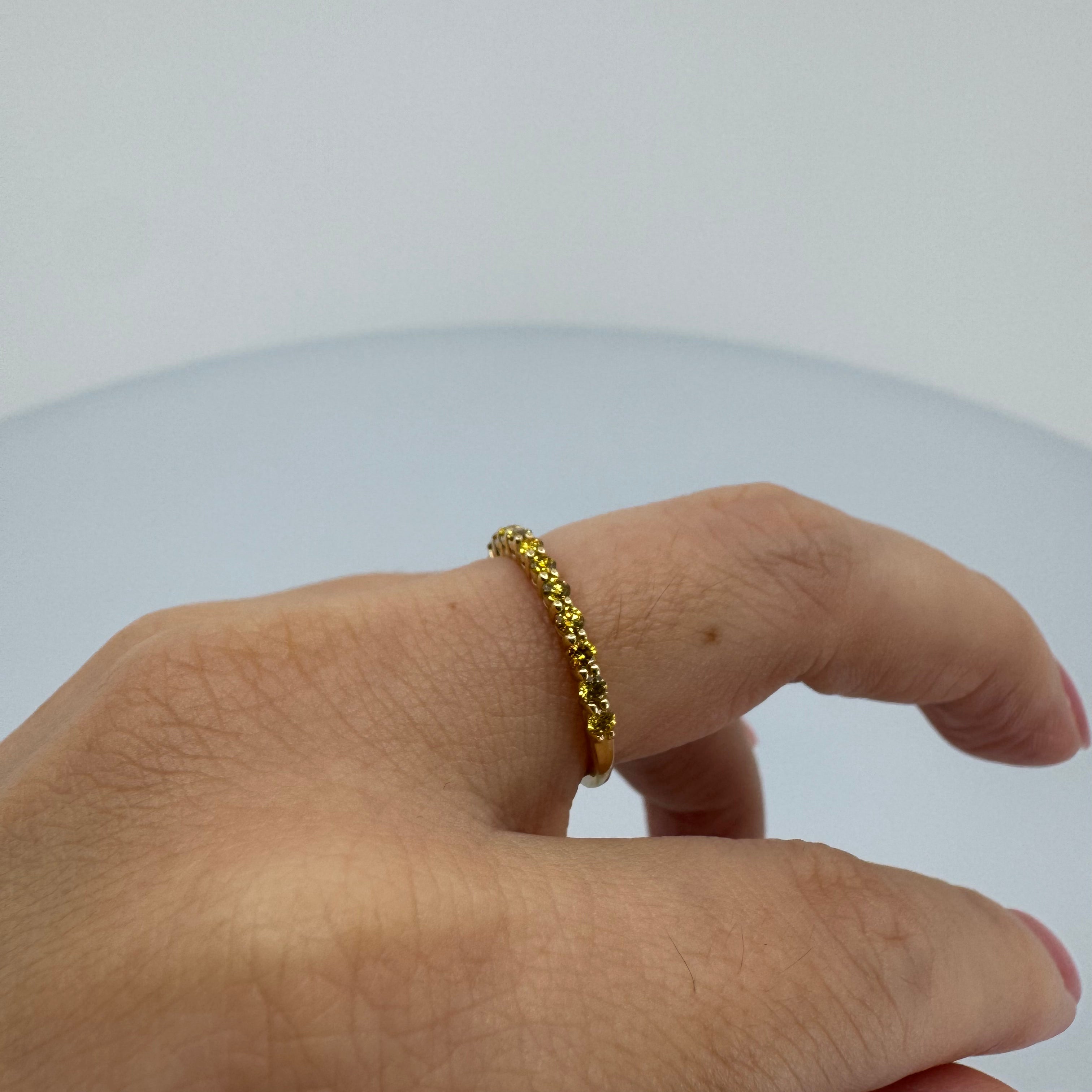 [新作/マタン] リング イエローダイヤ