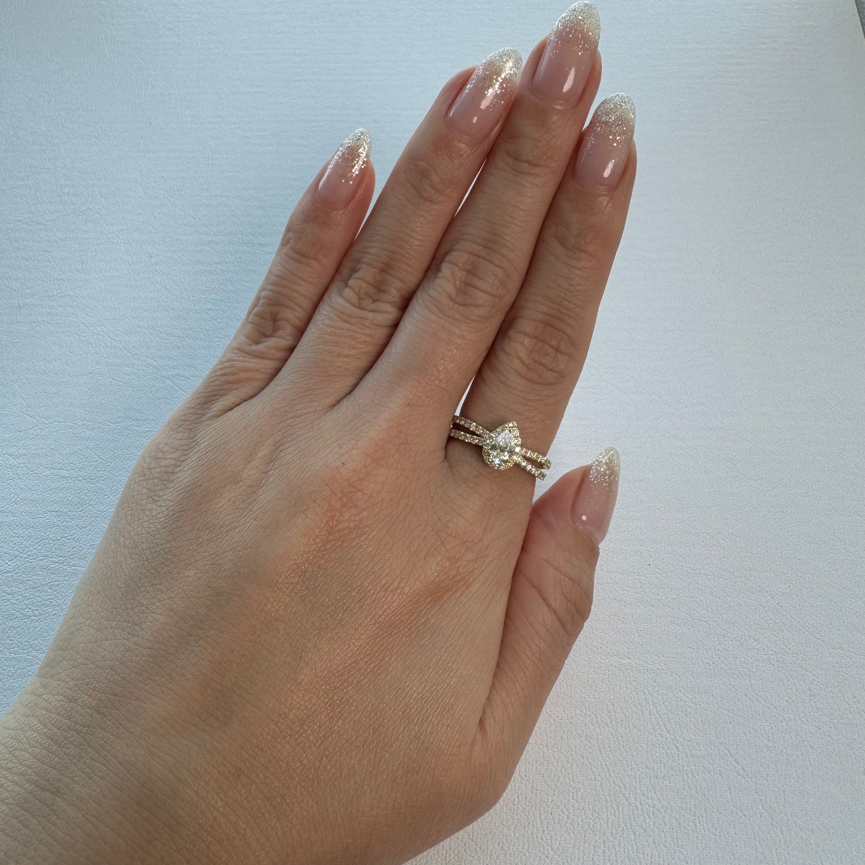 32［一点物］リング ダイヤ 0.3ct PS PT