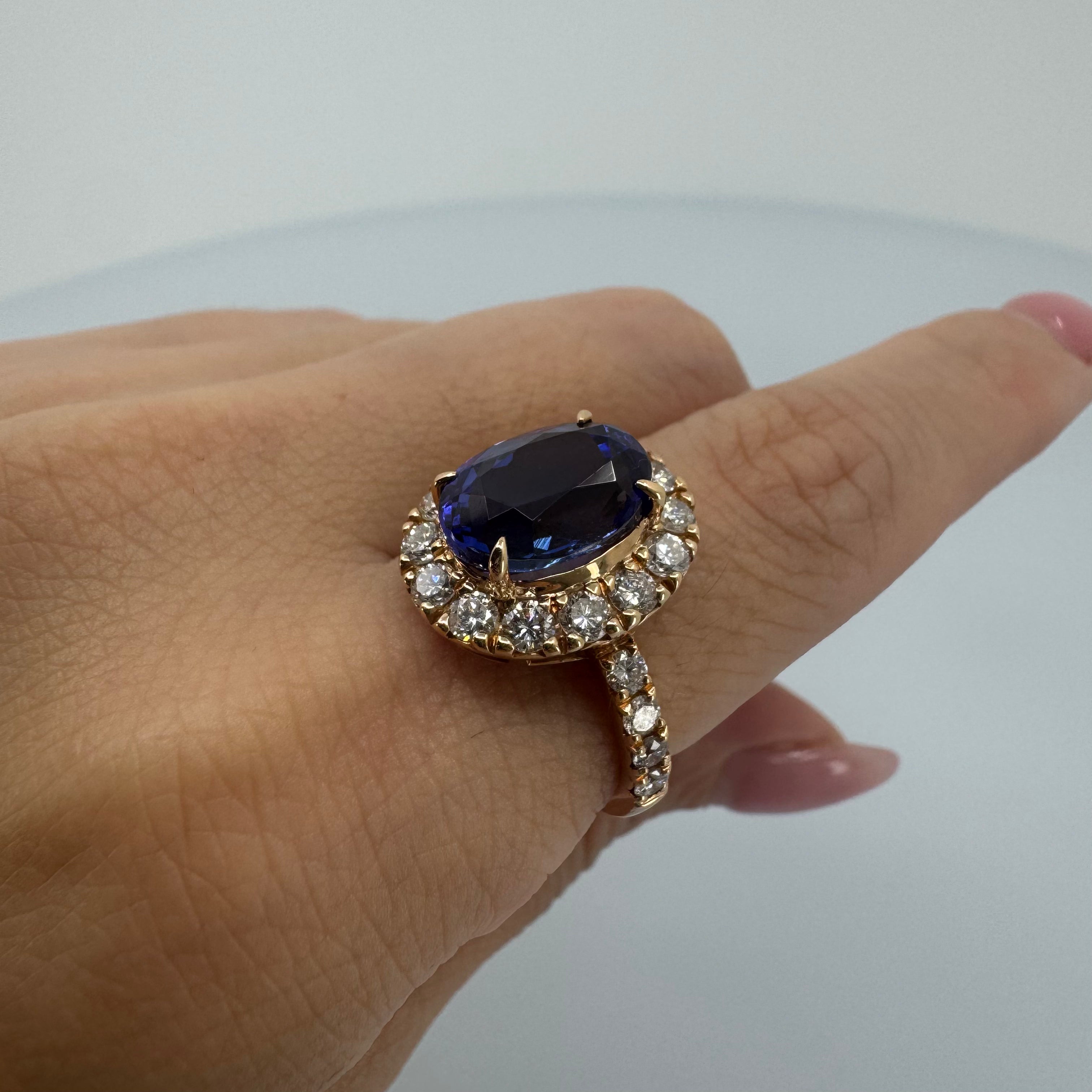 ［一点物］リング  タンザナイト  5ct   YG/PG