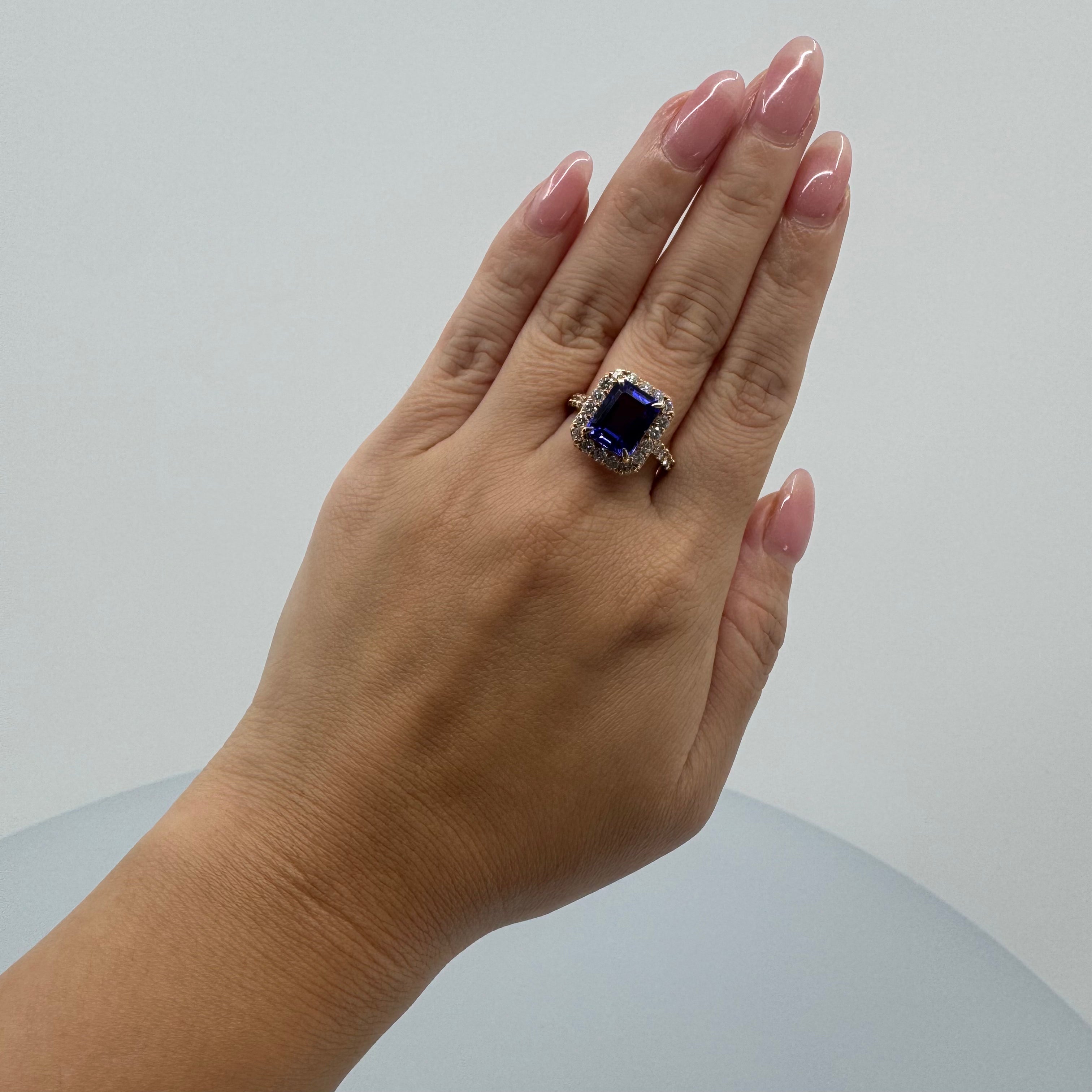 ［一点物］リング  タンザナイト  4.8ct  EM PG