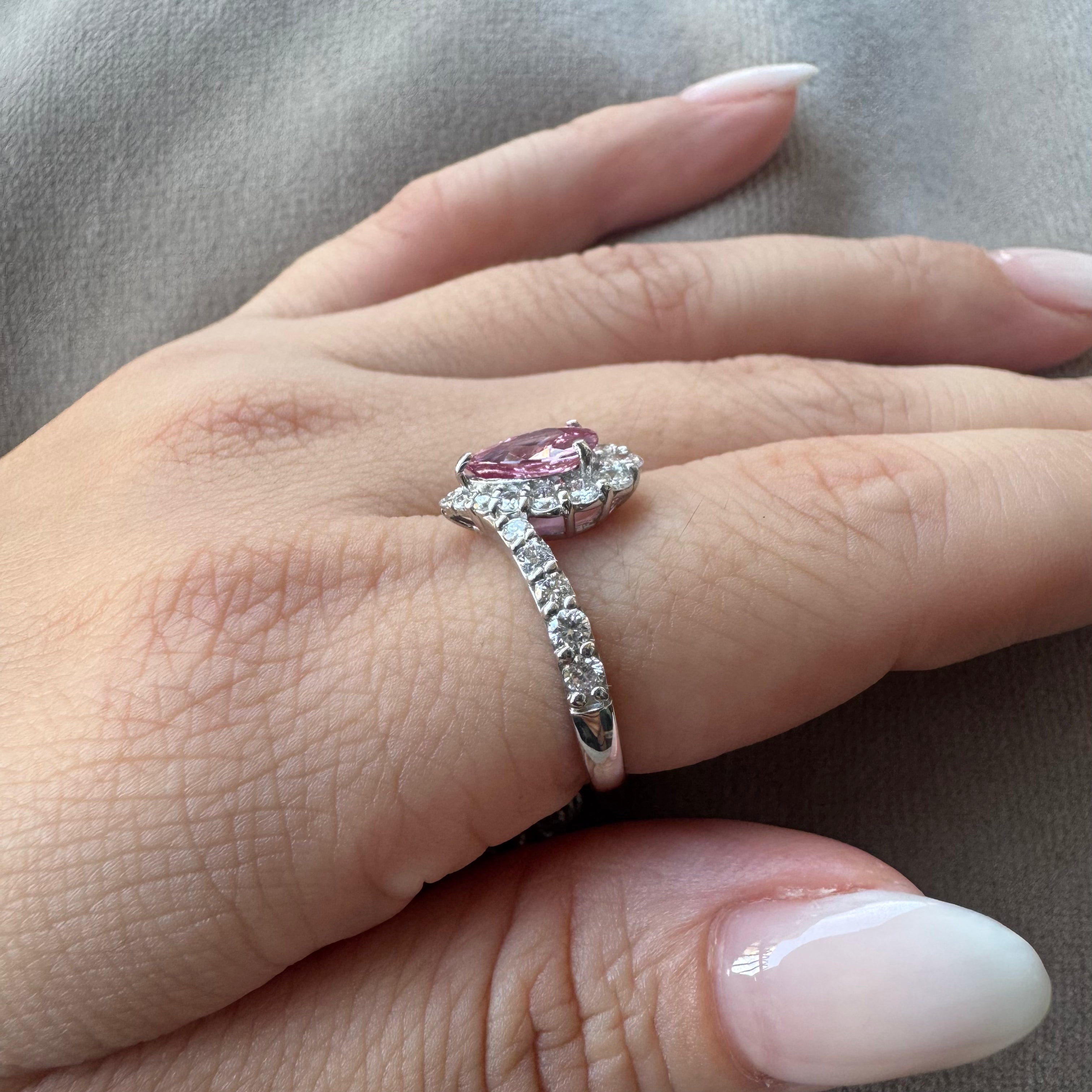 ［一点物］リング ピンクサファイア 1ct PS  PT