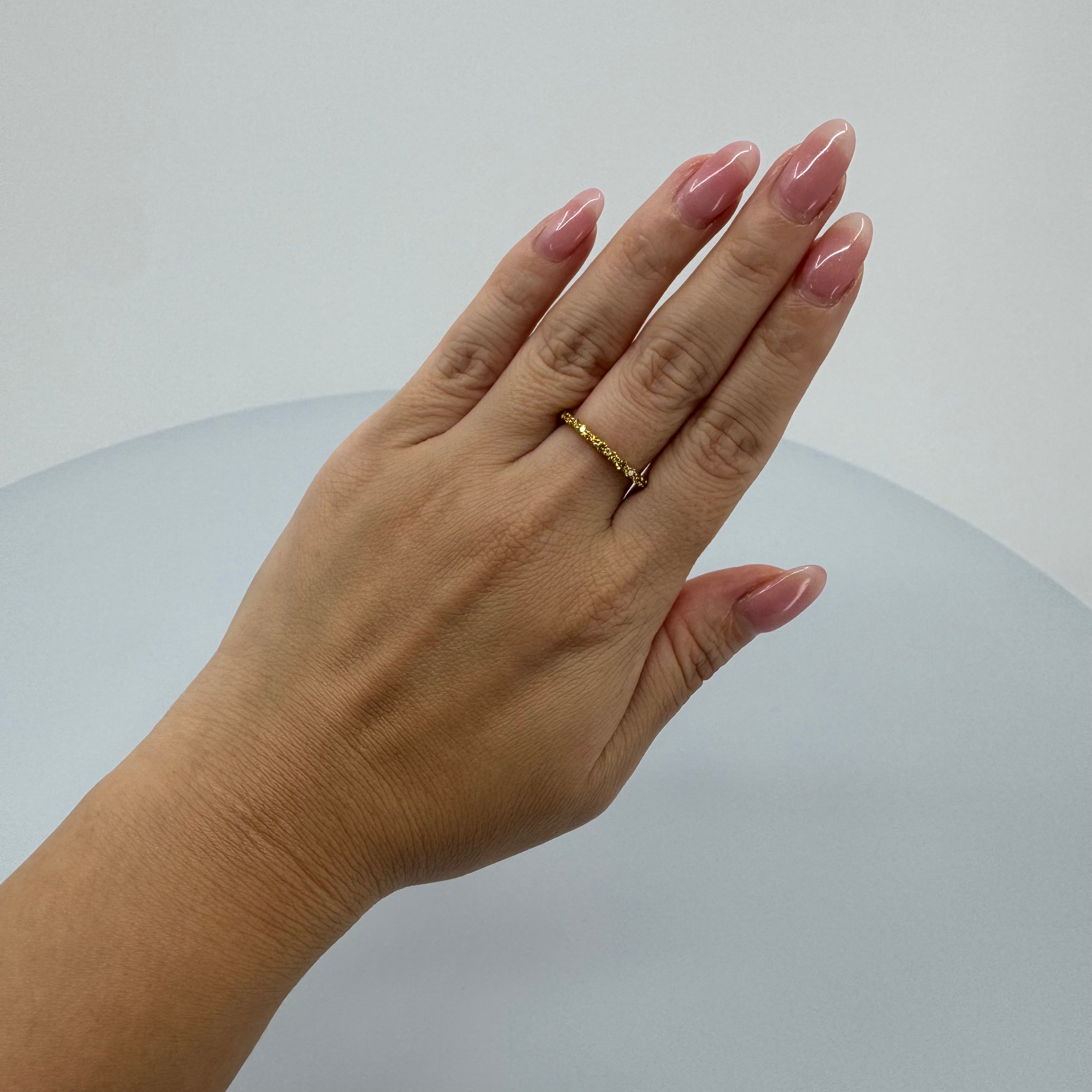 マタン］ イエローダイヤモンドハーフエタニティリング – AYAKO