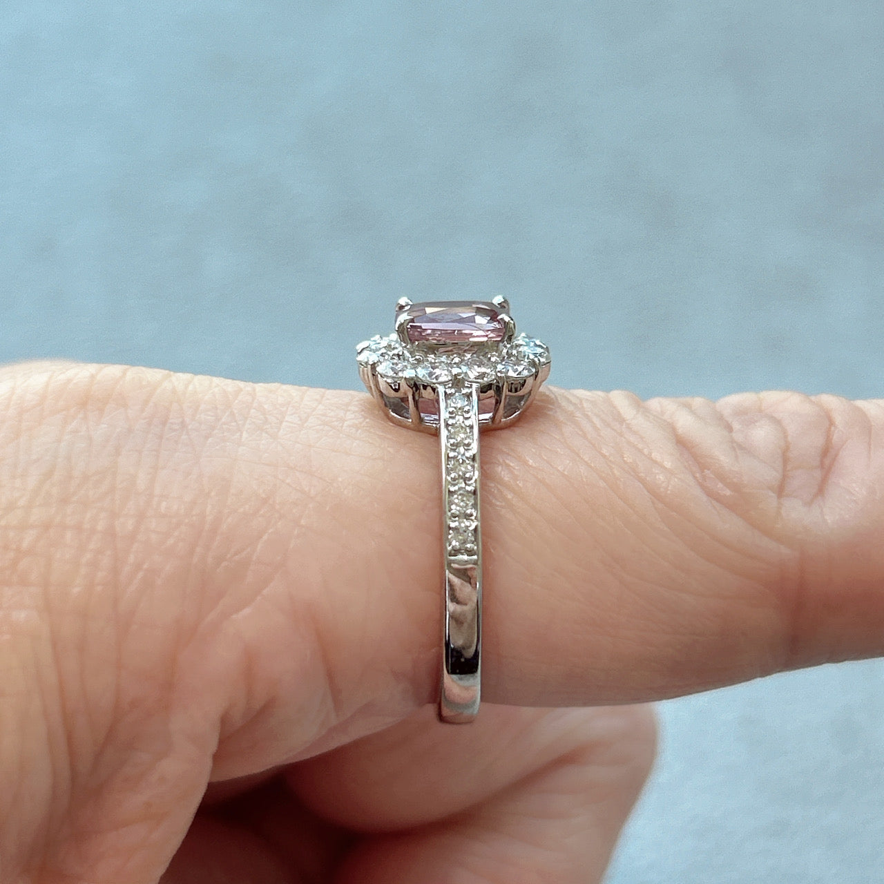 131［一点物］リング パパラチアサファイア 1ct SQ PT