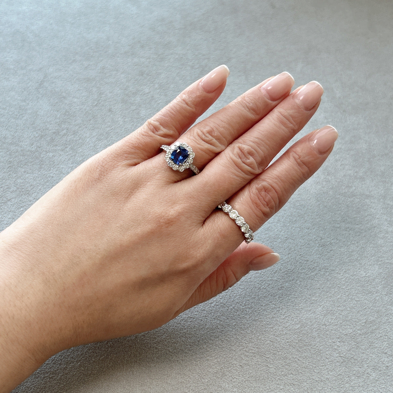 114［一点物］リング ロイヤルブルーサファイア 1.4ct OV PT