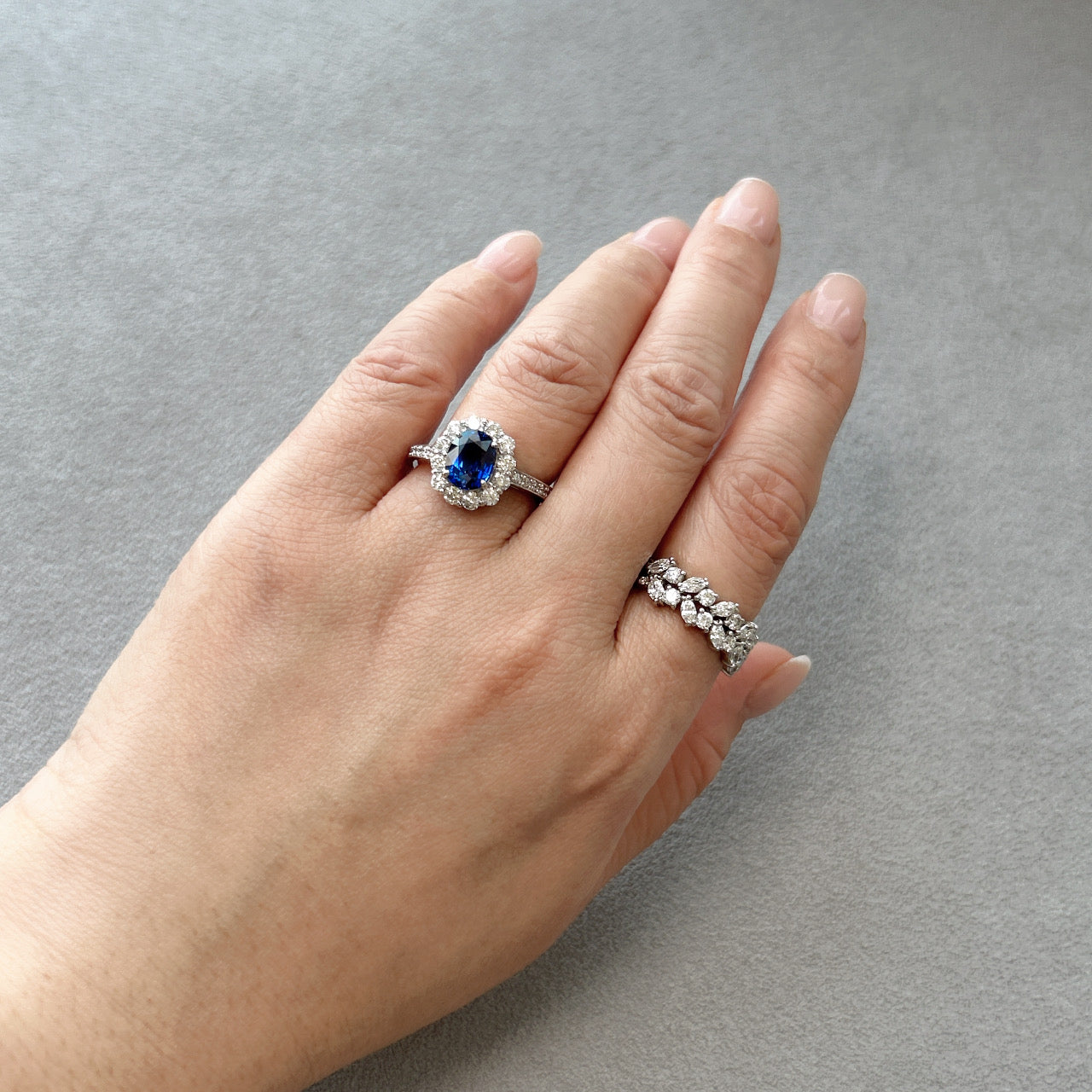 115［一点物］リング ロイヤルブルーサファイア 2.2ct OV PT