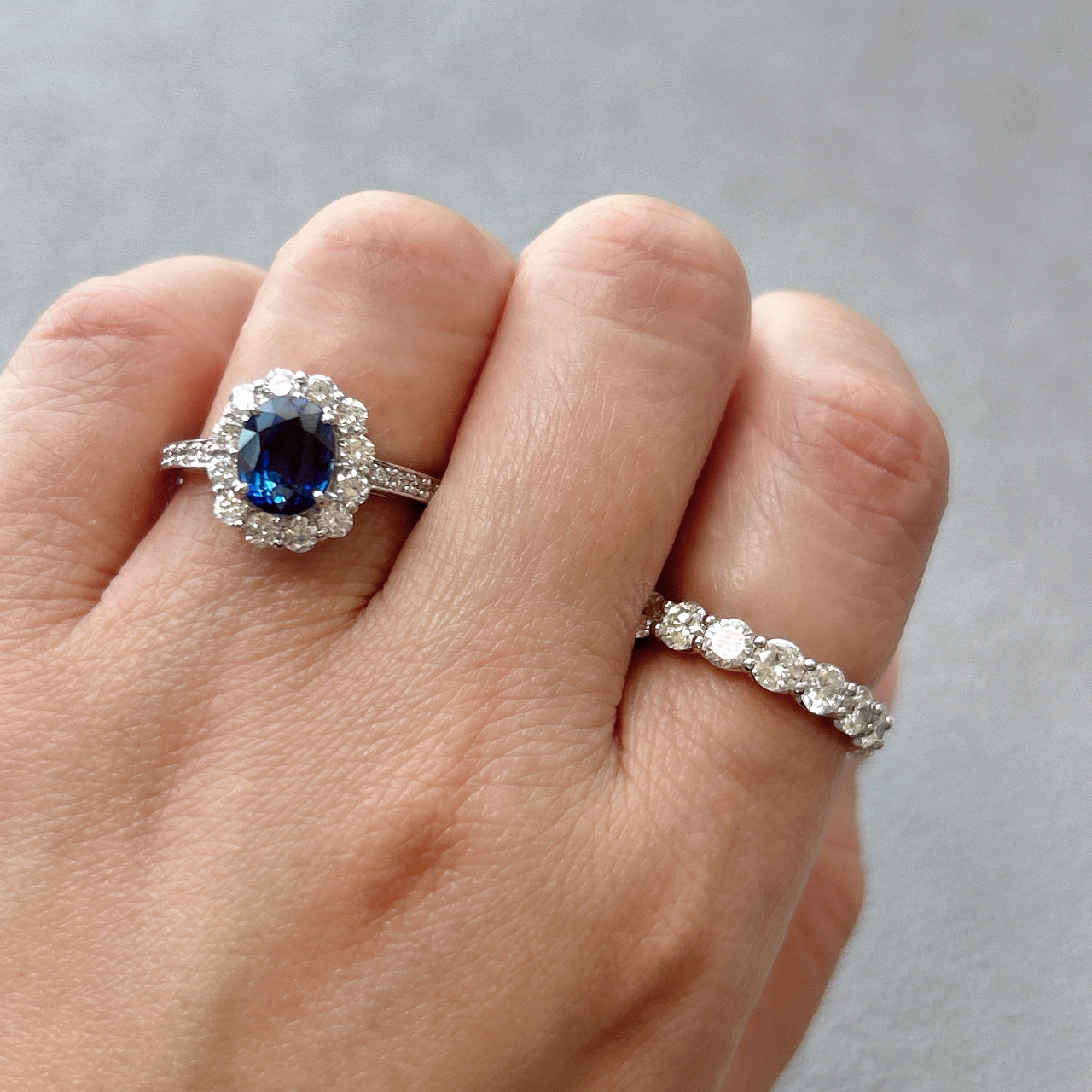 115［一点物］リング ロイヤルブルーサファイア 2.2ct OV PT