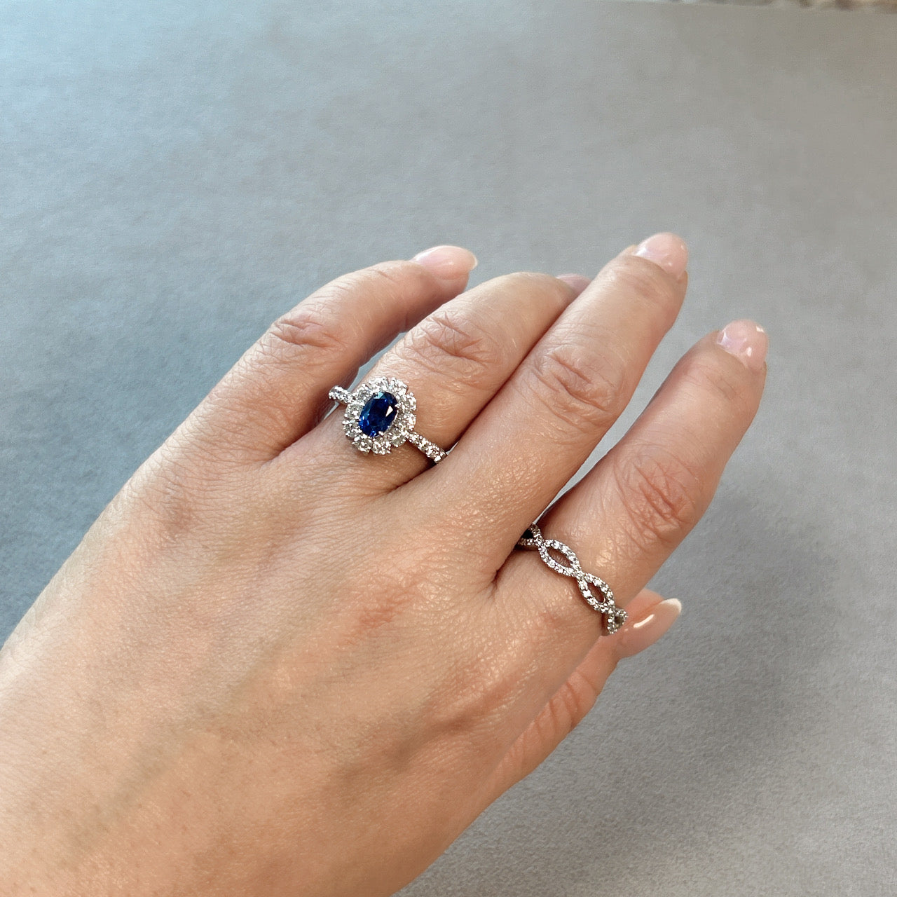 113［一点物/芍薬の夏休み］リング ロイヤルブルーサファイア 1ct OV PT