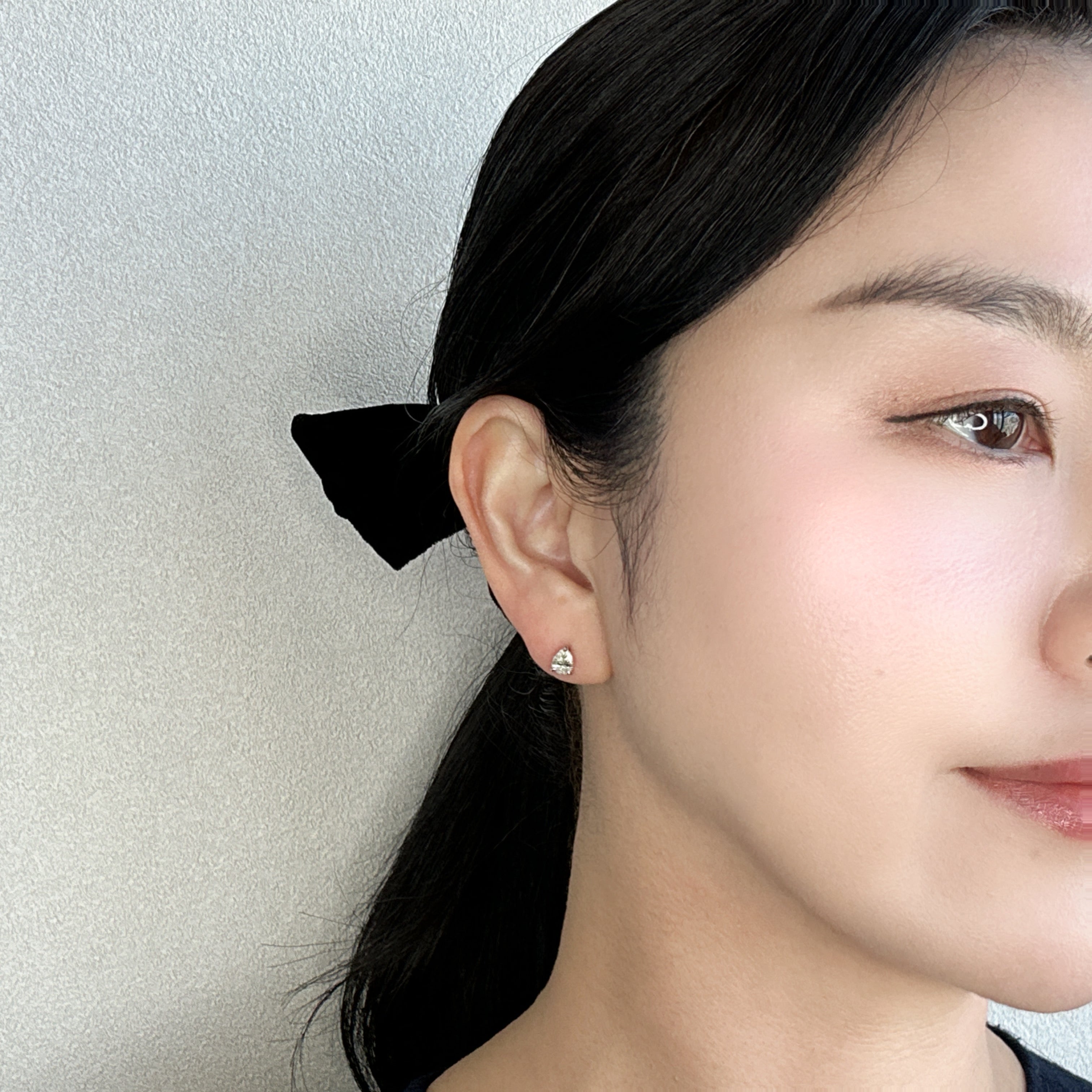 ［一点物/コリンヌ］ピアス ダイヤ 0.5ct×2 PS PT