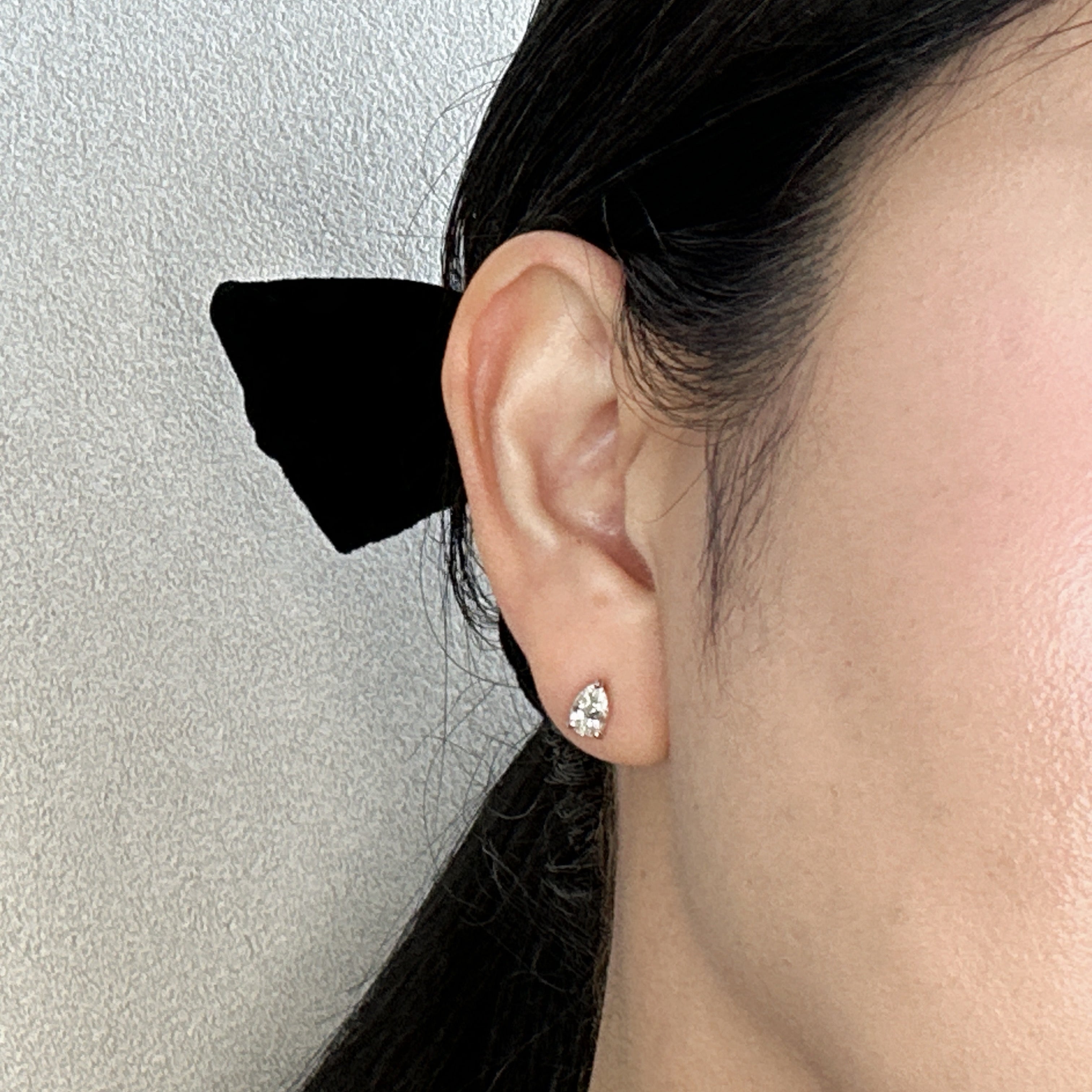 ［一点物/コリンヌ］ピアス ダイヤ 0.5ct×2 PS PT