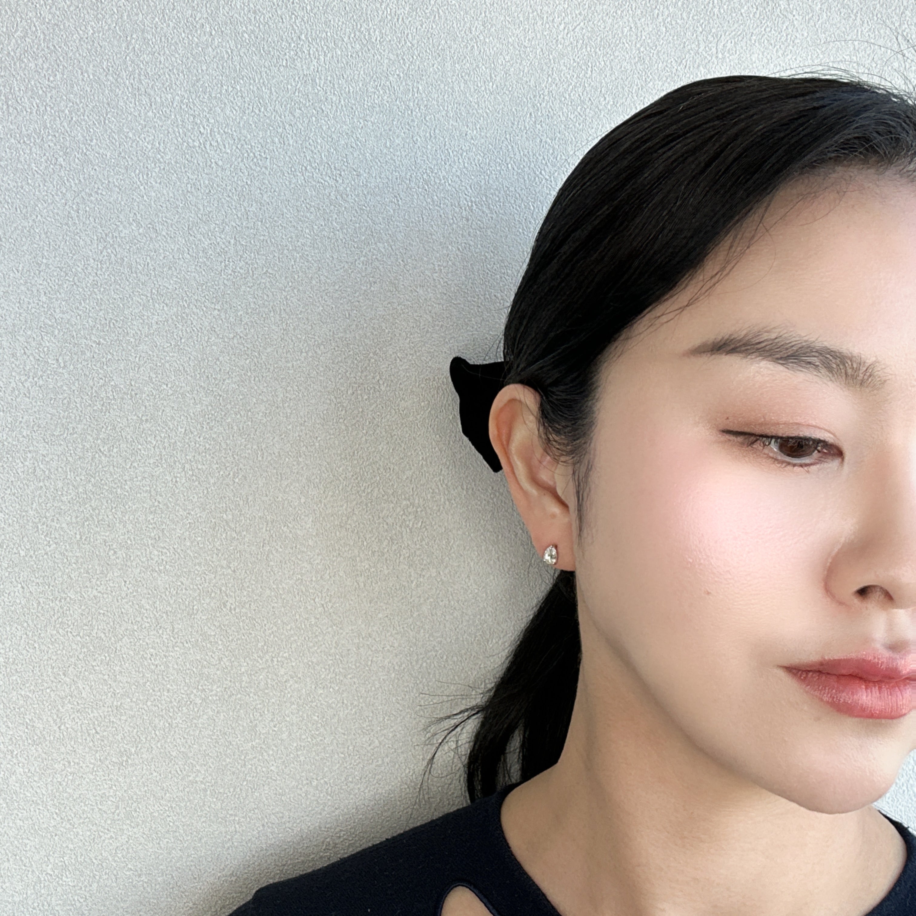 ［一点物/コリンヌ］ピアス ダイヤ 0.5ct×2 PS PT