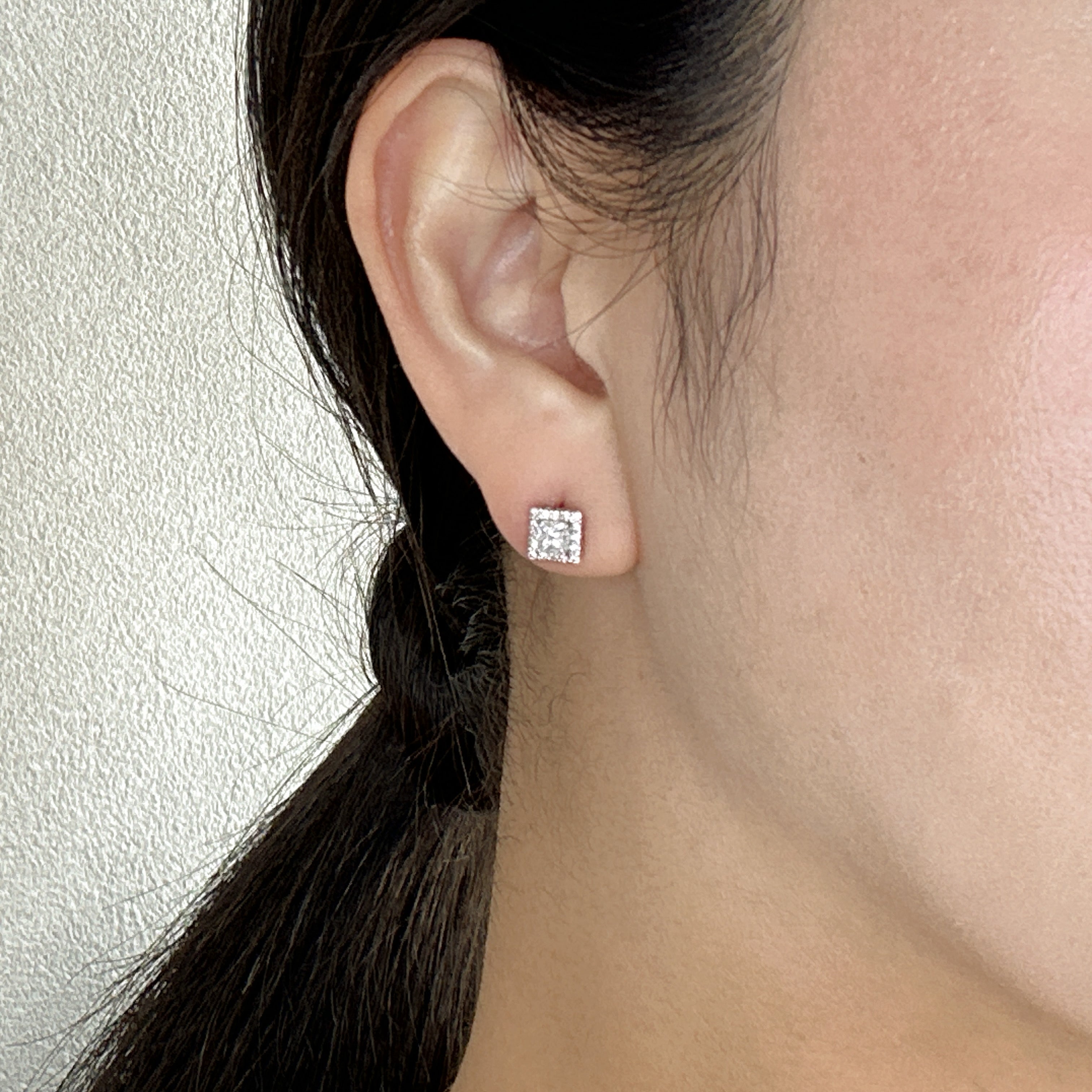 302［一点物］ピアス ダイヤ 0.2ct×2 PR PT