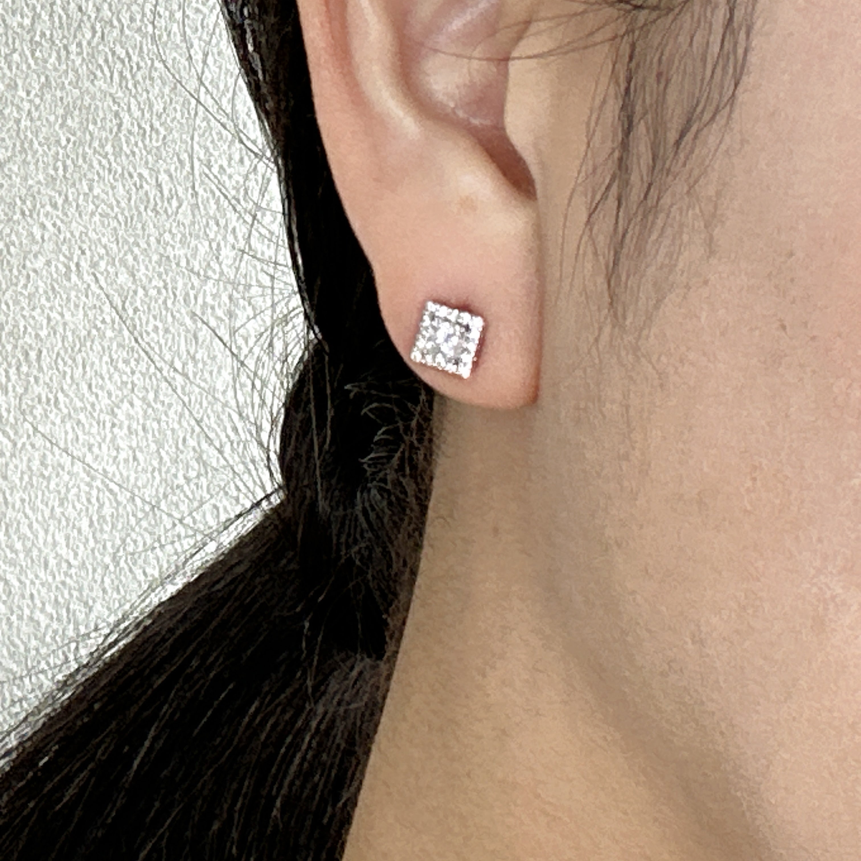 302［一点物］ピアス ダイヤ 0.2ct×2 PR PT