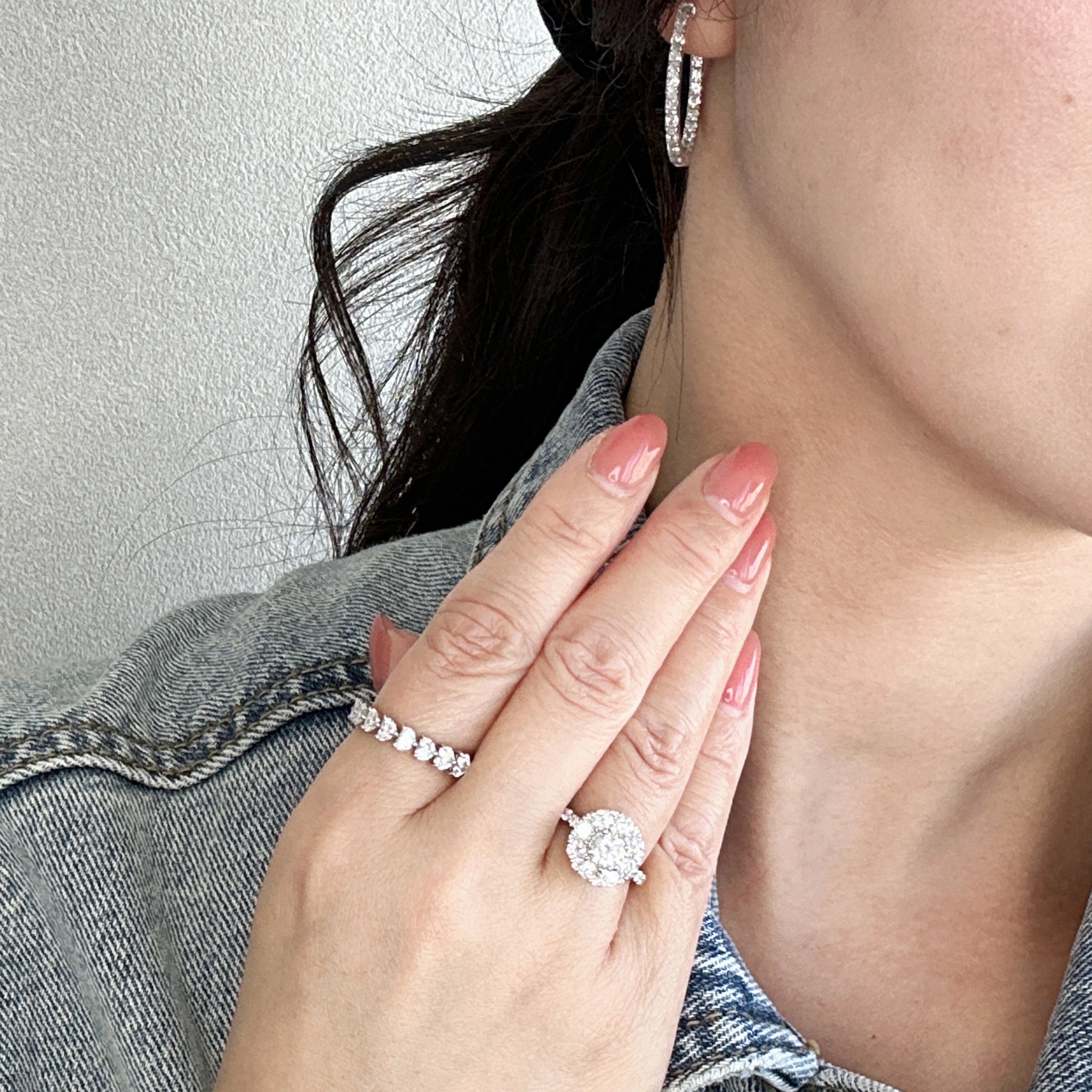 ［アメリハーフエタニティ］リング ダイヤ