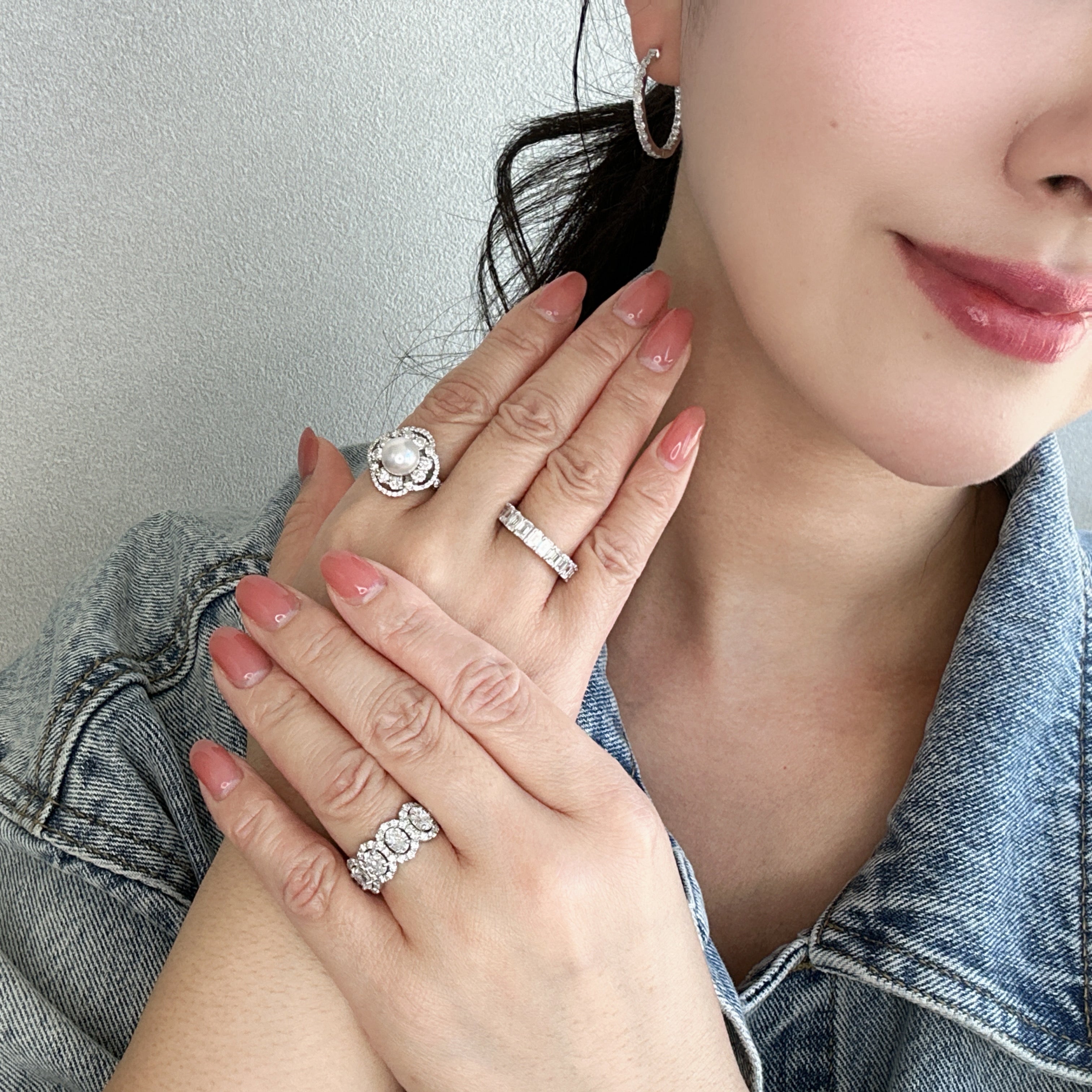 ［エクラ］リング ダイヤ 1pc0.2ct前後×10pc 1.8ct前後 EM