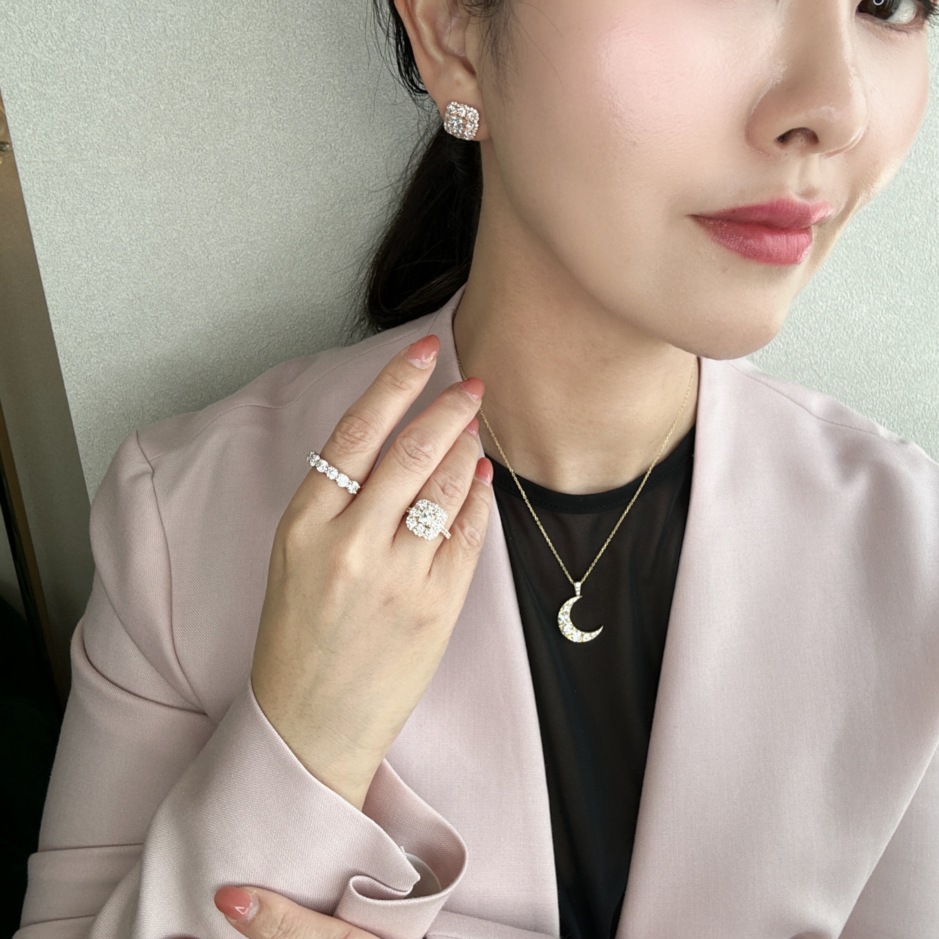 ［ブーケ］ピアス ダイヤ