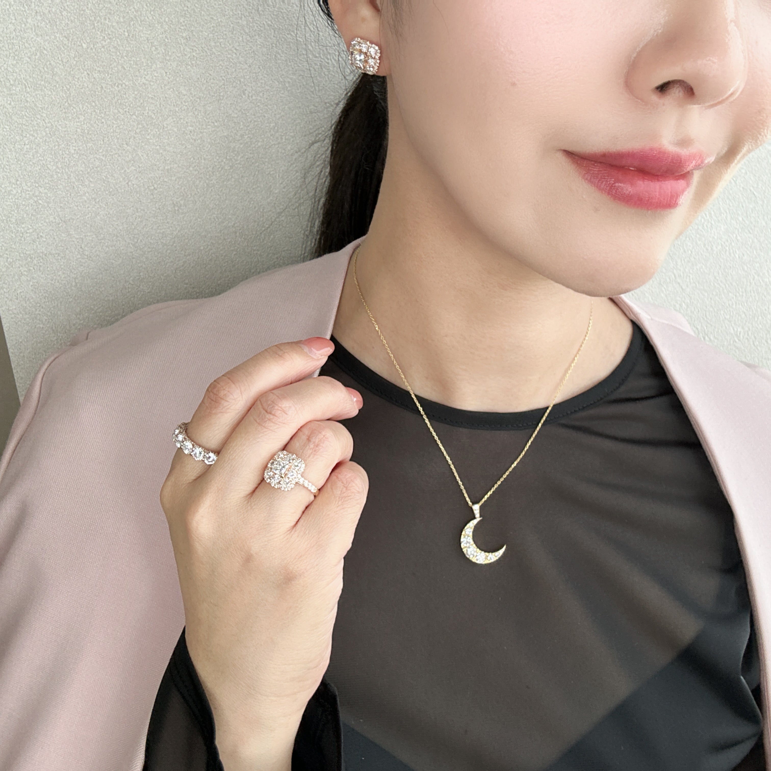 ［ブーケ］ピアス ダイヤ