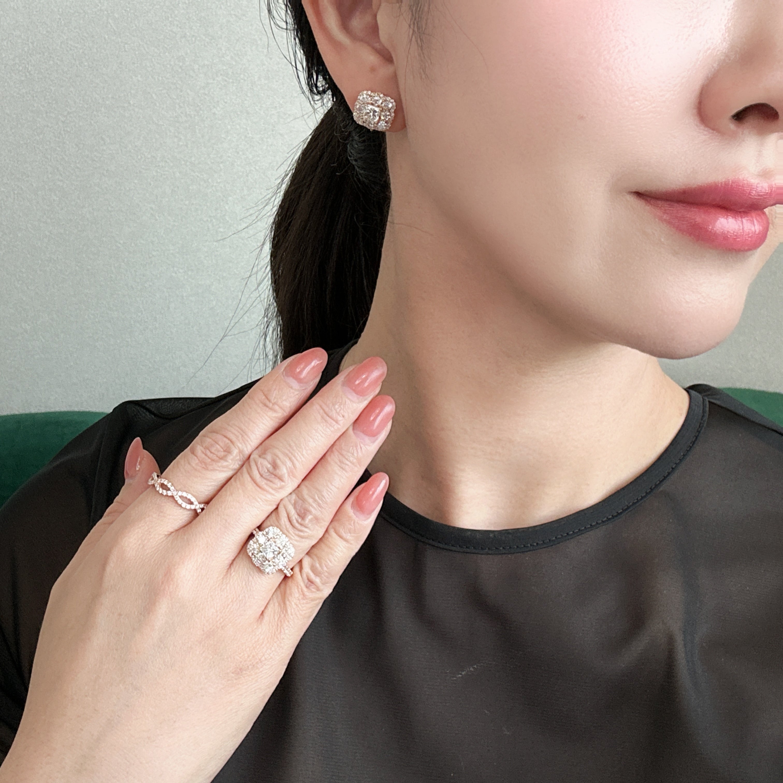 ［ブーケ］ピアス ダイヤ