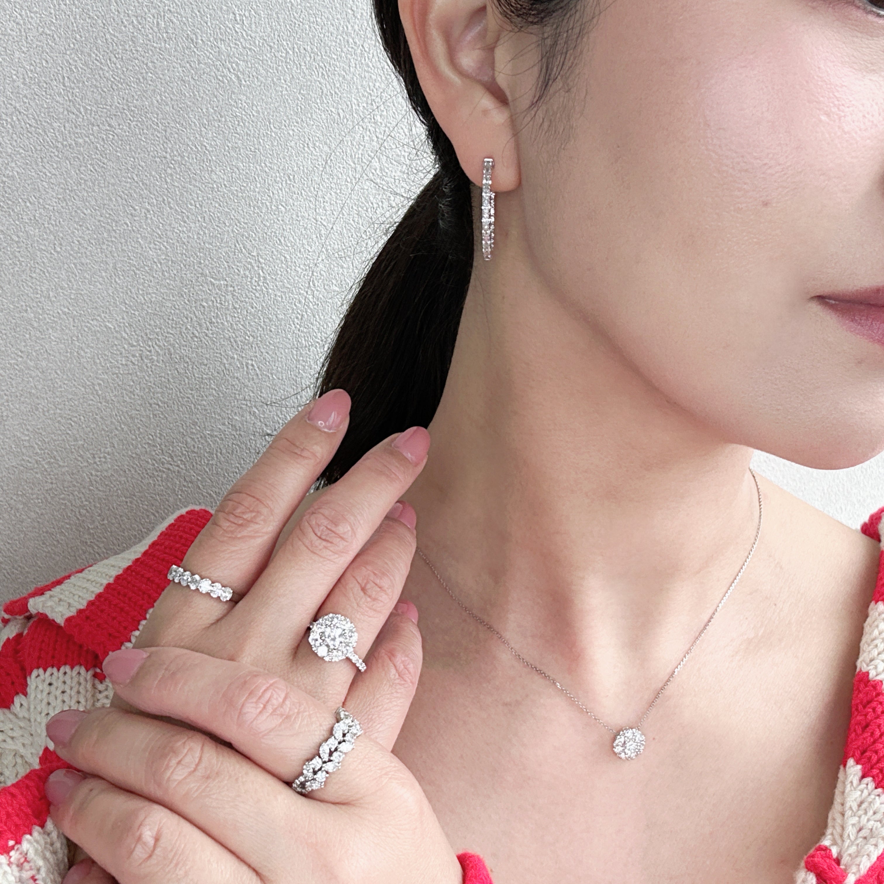 ［グレンヌ］ピアス ダイヤ